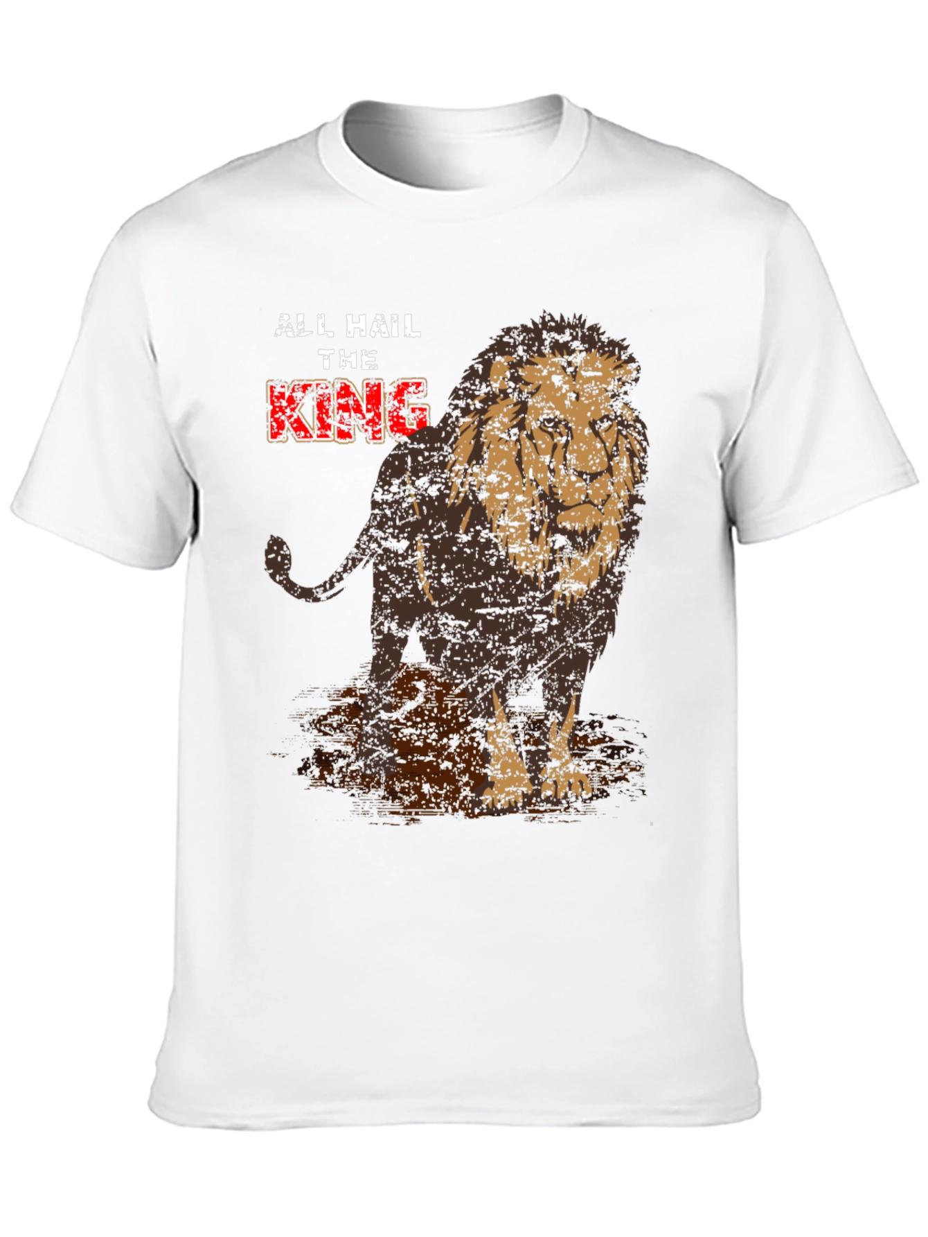 Lion King Graphic Print Crew Neck T-Shirt