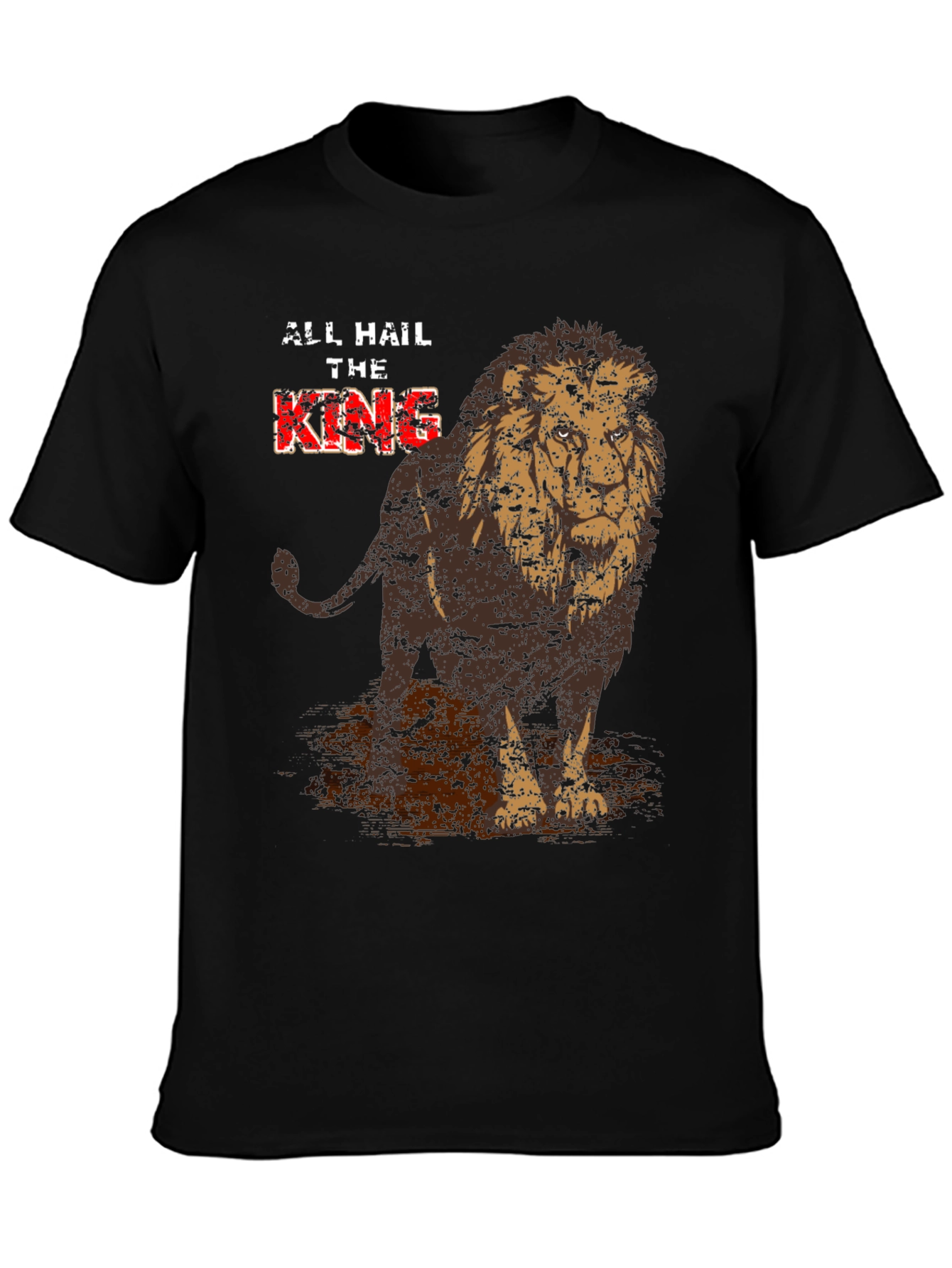 Lion King Graphic Print Crew Neck T-Shirt