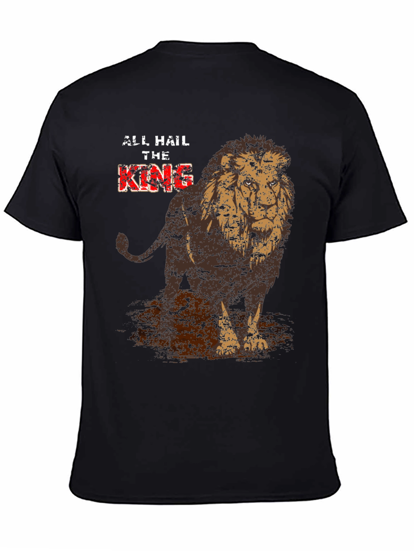 Lion King Graphic Print Crew Neck T-Shirt