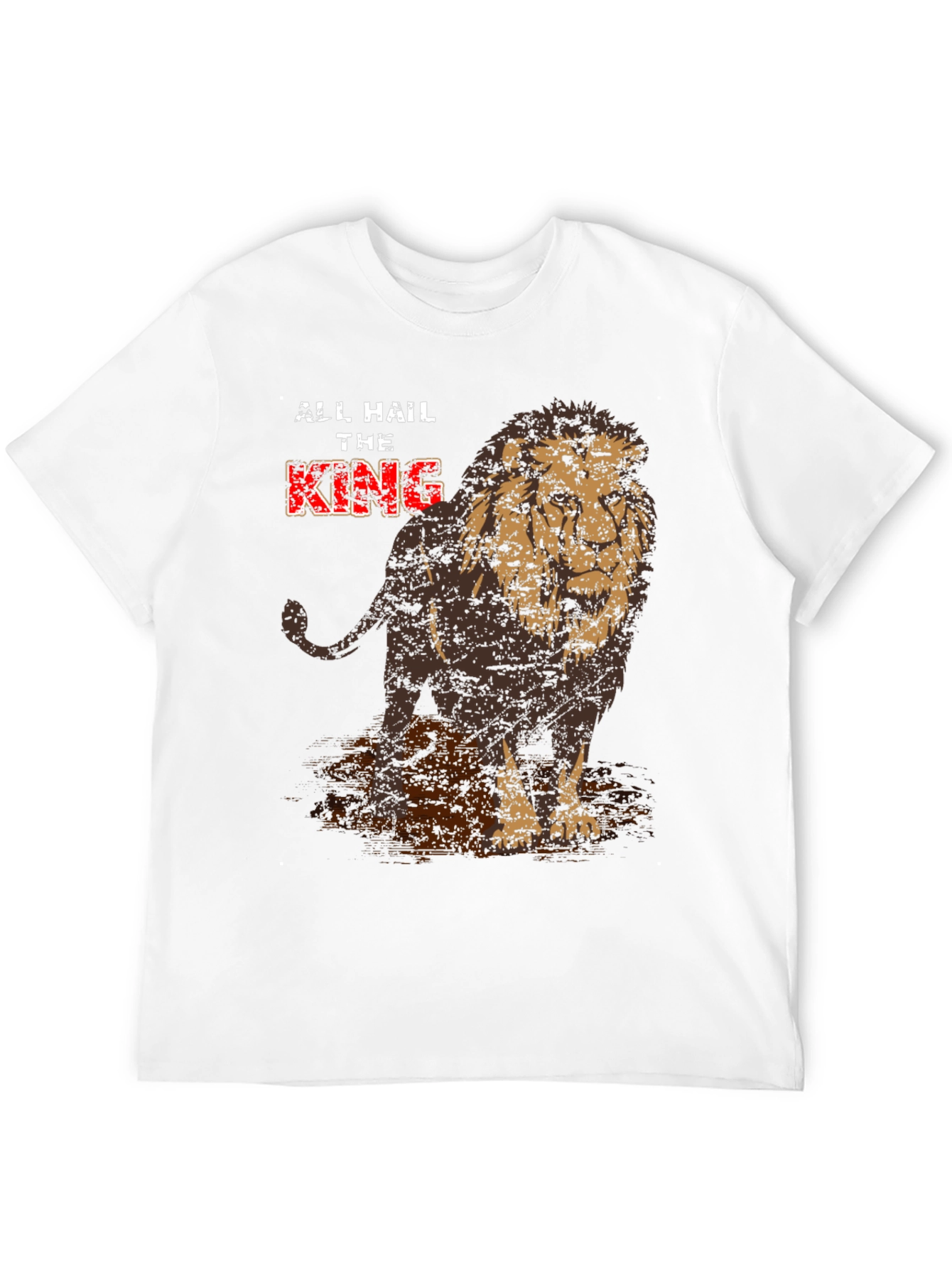 Lion King Graphic Print Crew Neck T-Shirt
