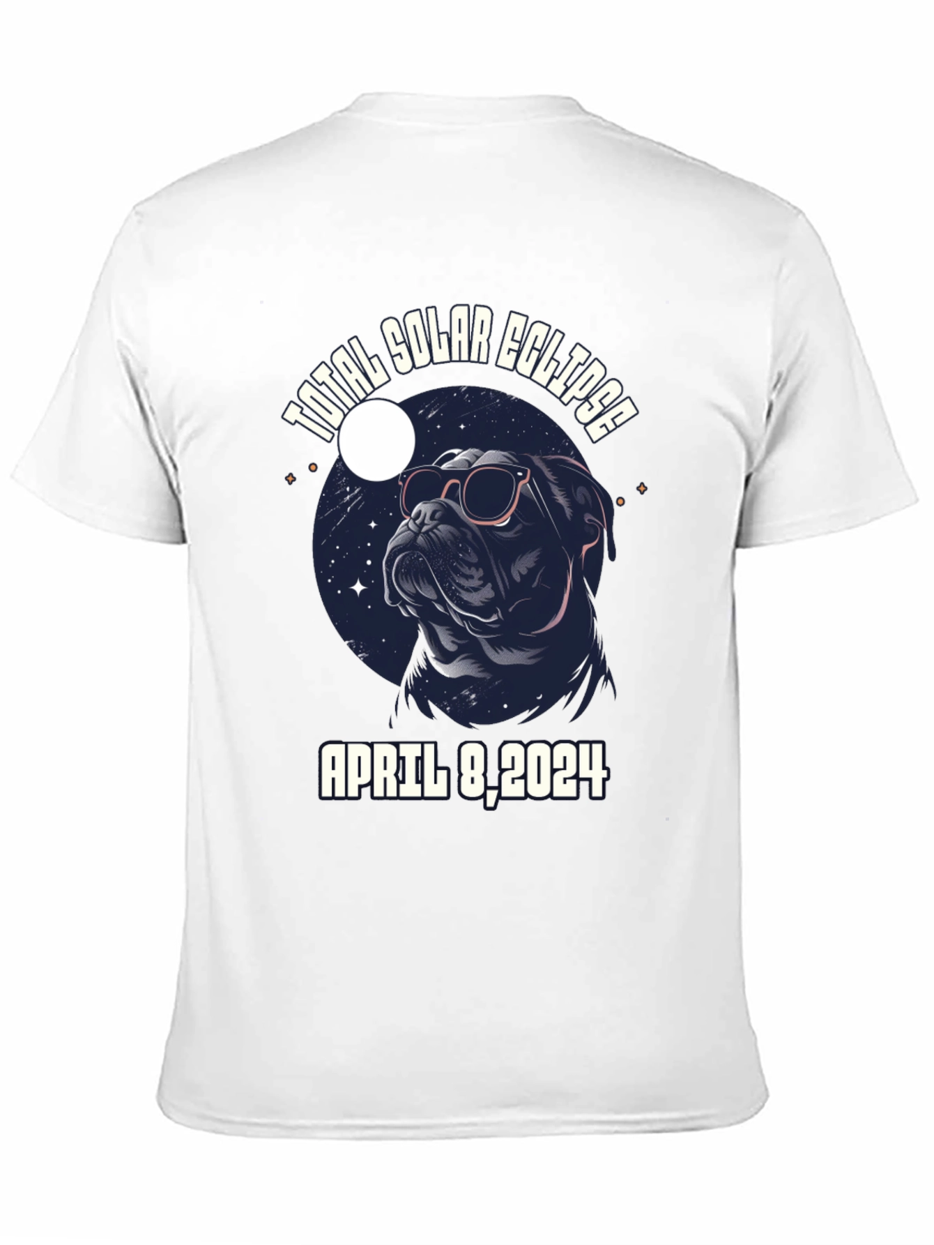 Total Solar Eclipse April 8 2024 T-Shirt Bulldog