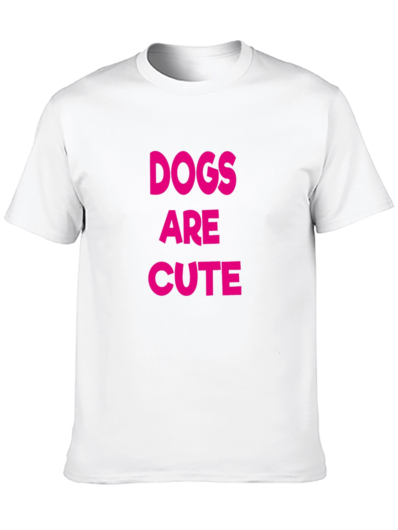 Dogs Are Cute Black T-Shirt