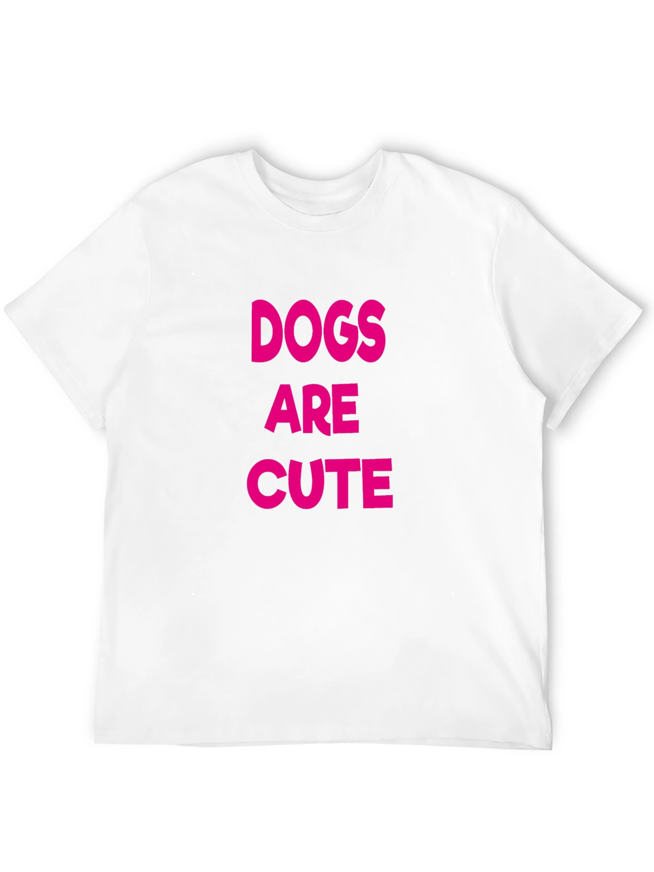 Dogs Are Cute Black T-Shirt