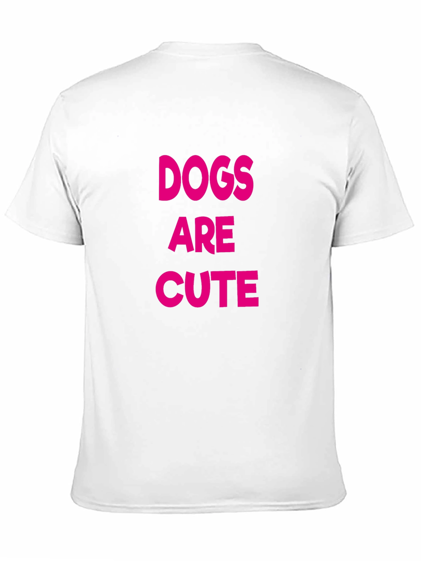 Dogs Are Cute Black T-Shirt