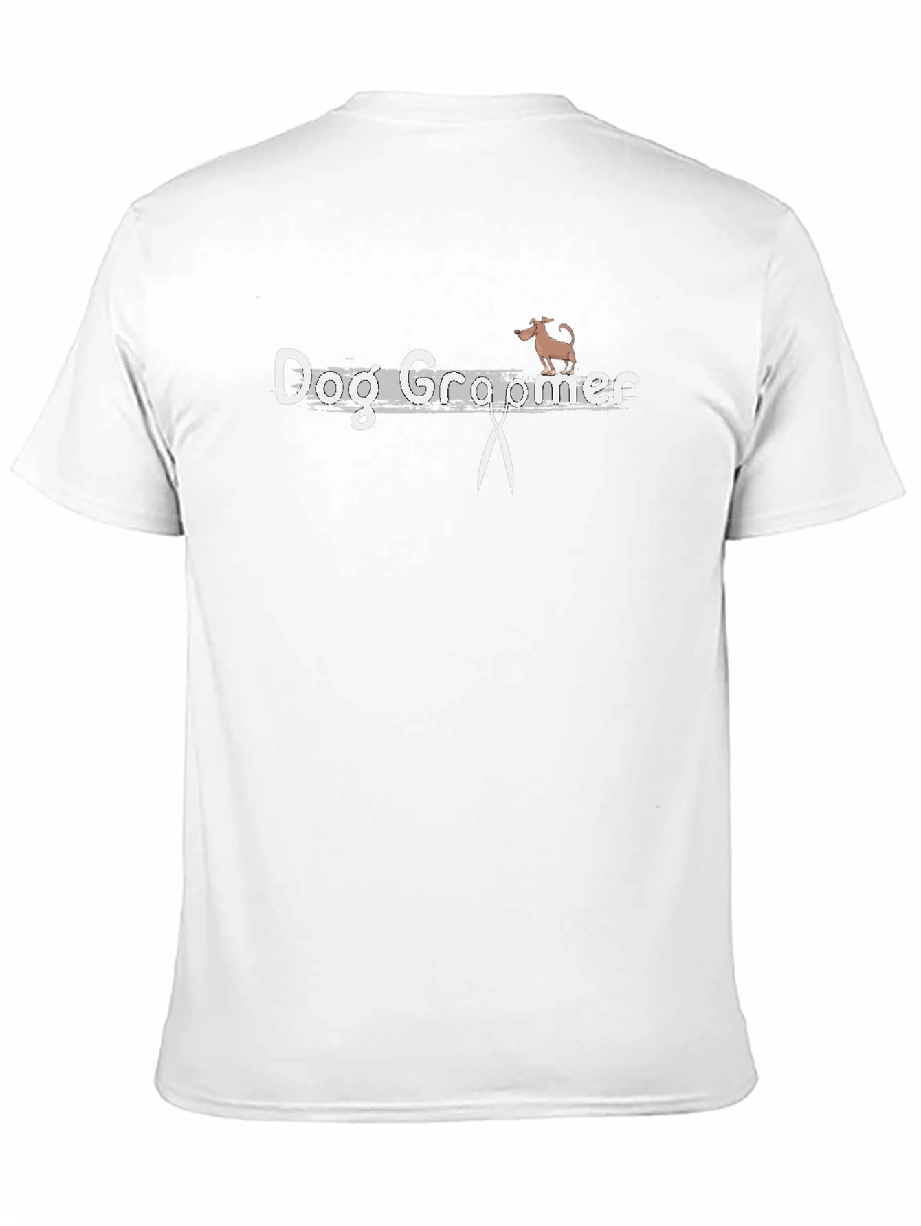 Dog Groomer Graphic Tee - Black Cotton T-Shirt