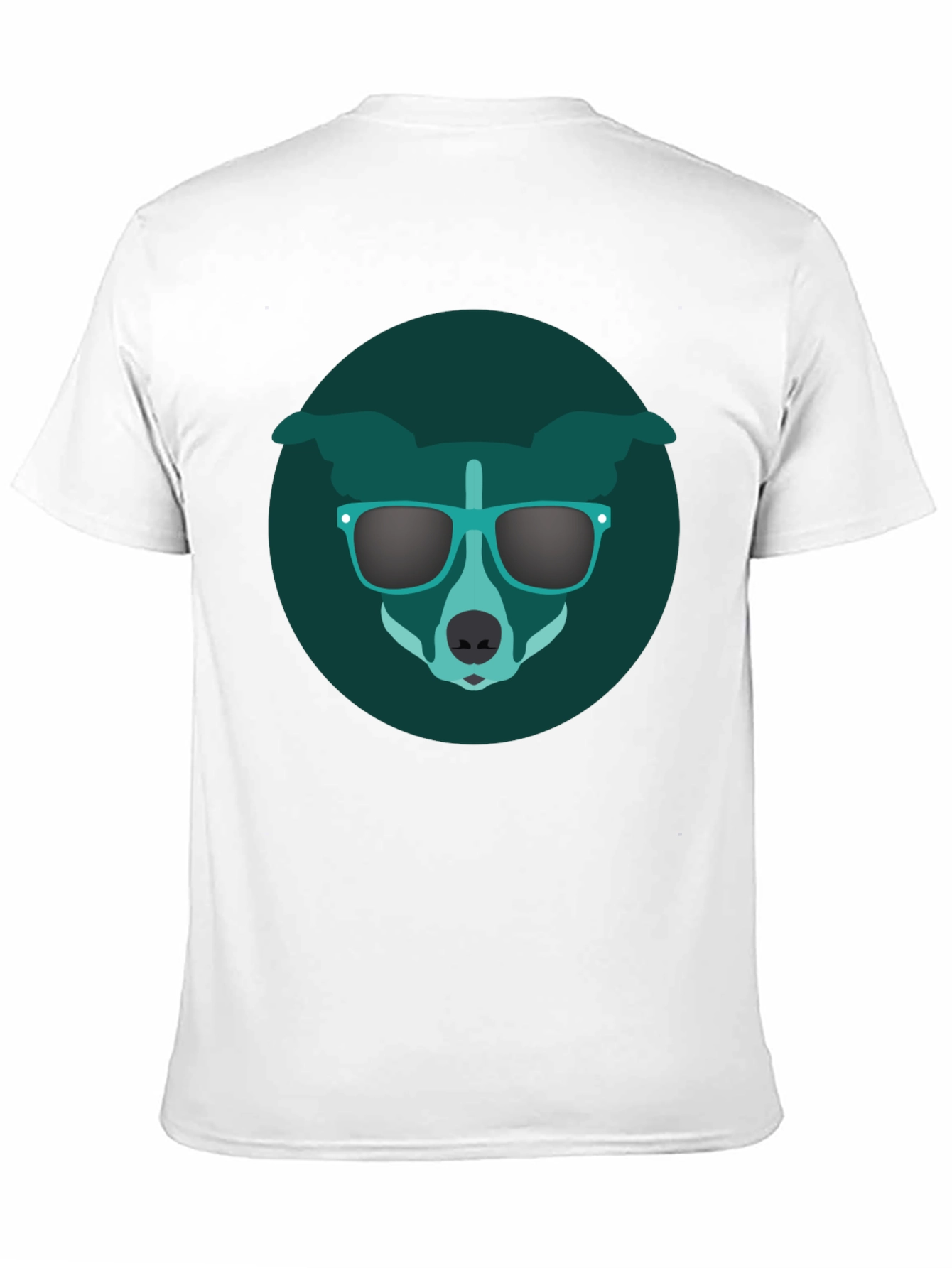 Cool Dog Graphic Tee - Black Cotton T-Shirt