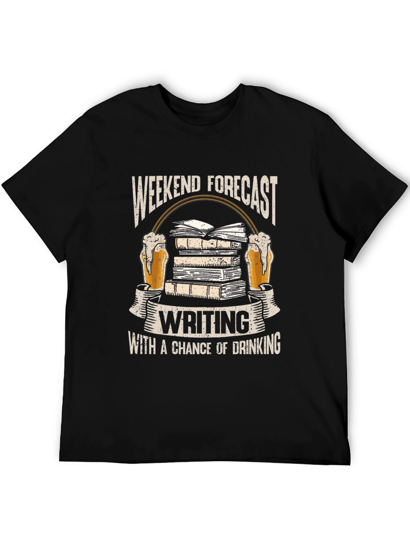 Weekend Forecast Writing T-Shirt