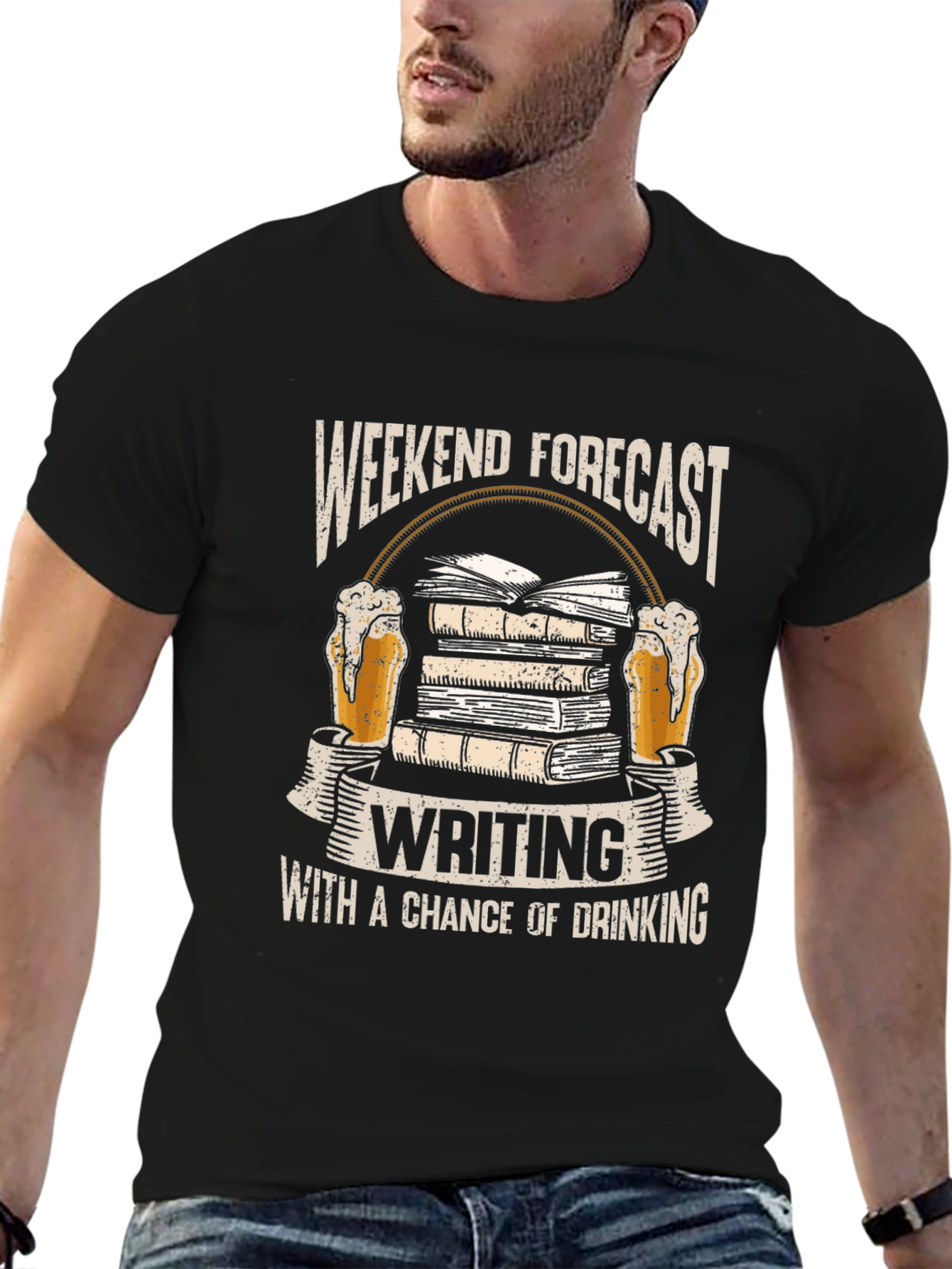 Weekend Forecast Writing T-Shirt