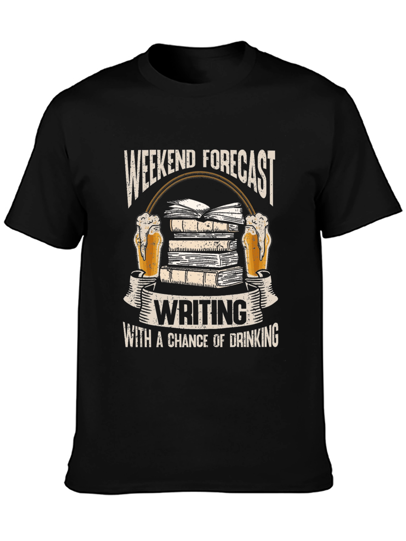 Weekend Forecast Writing T-Shirt
