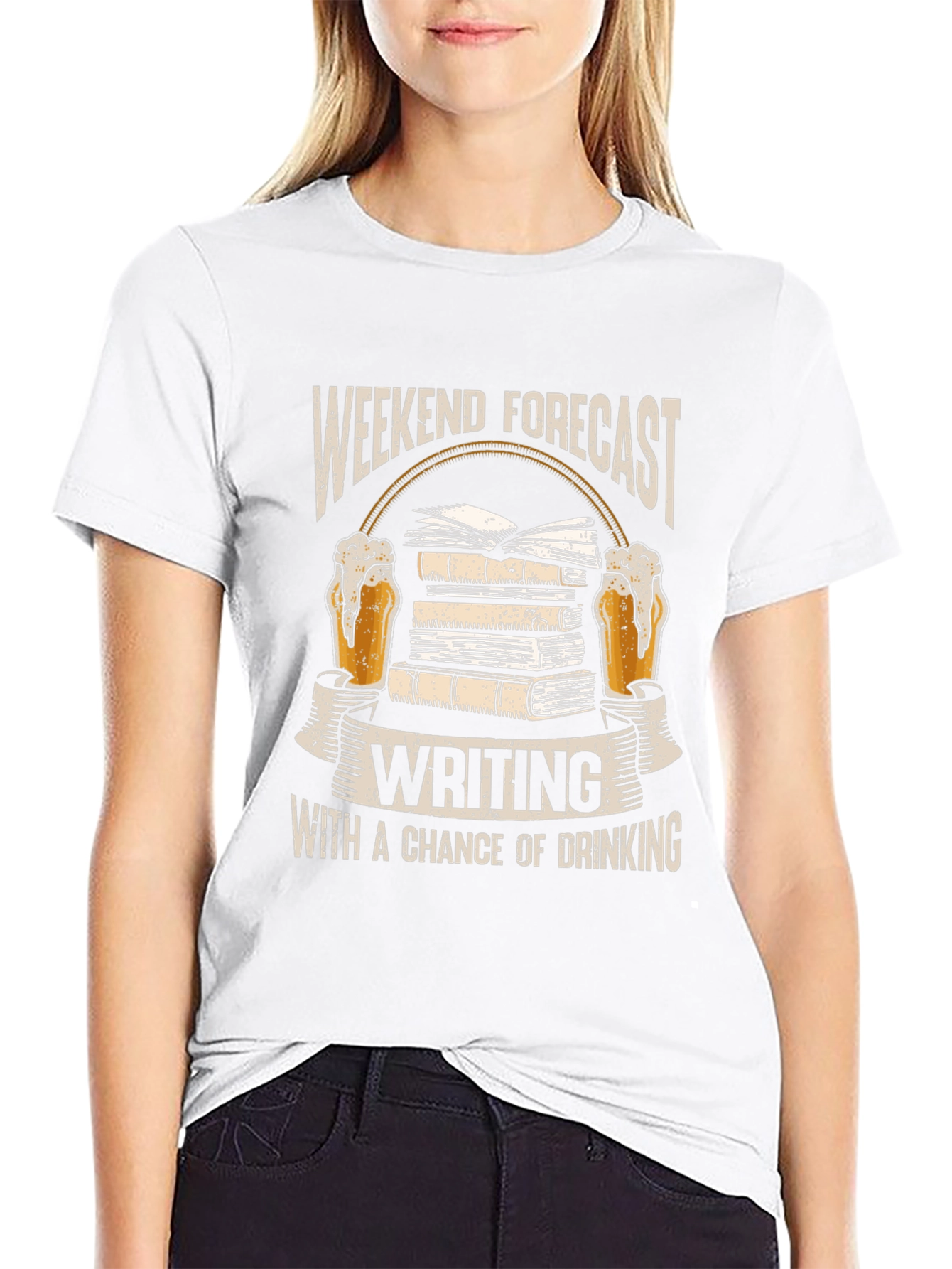 Weekend Forecast Writing T-Shirt