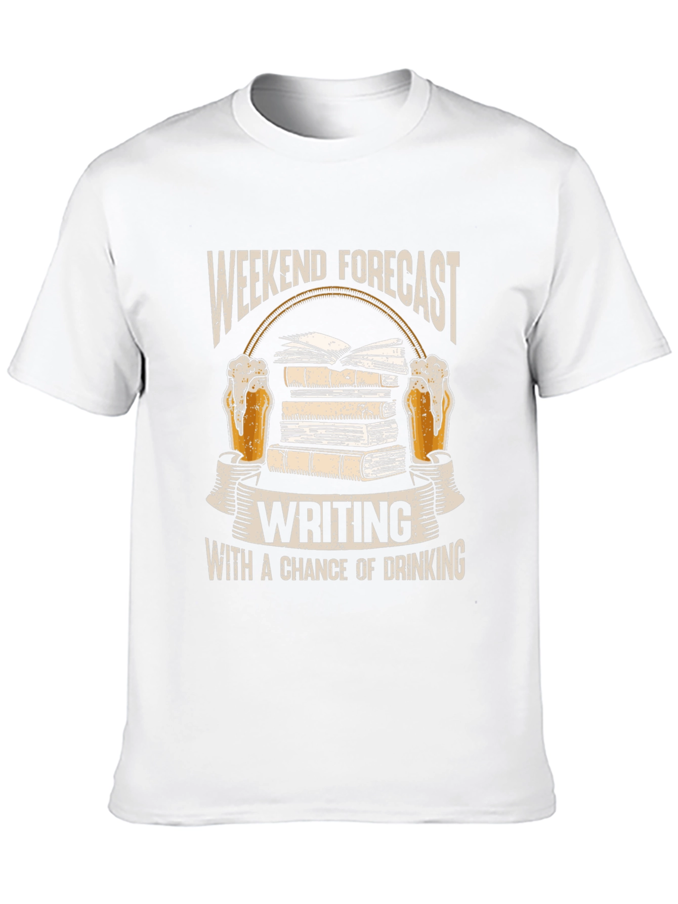 Weekend Forecast Writing T-Shirt