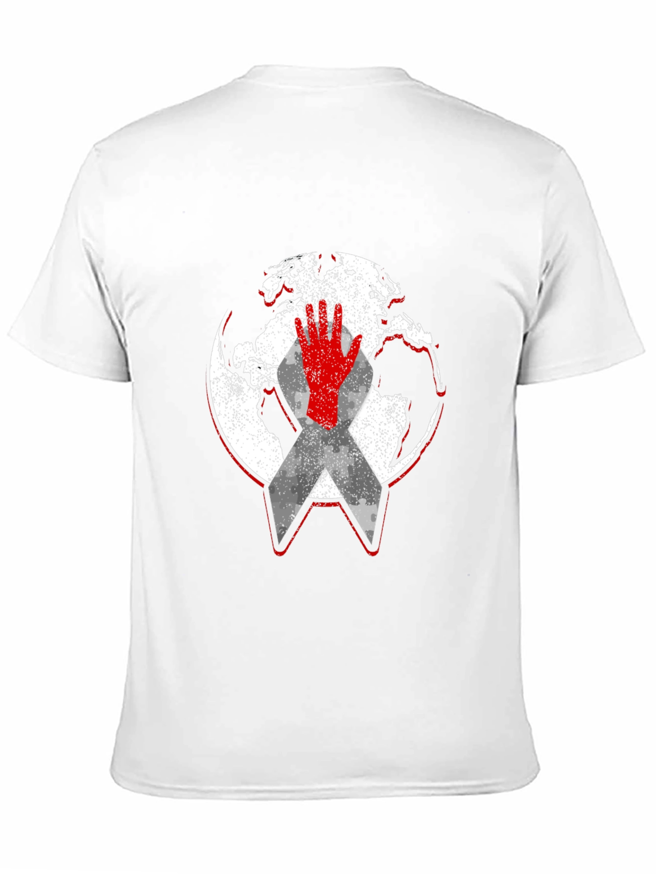 Global Awareness Graphic Tee - Black Cotton Comfort