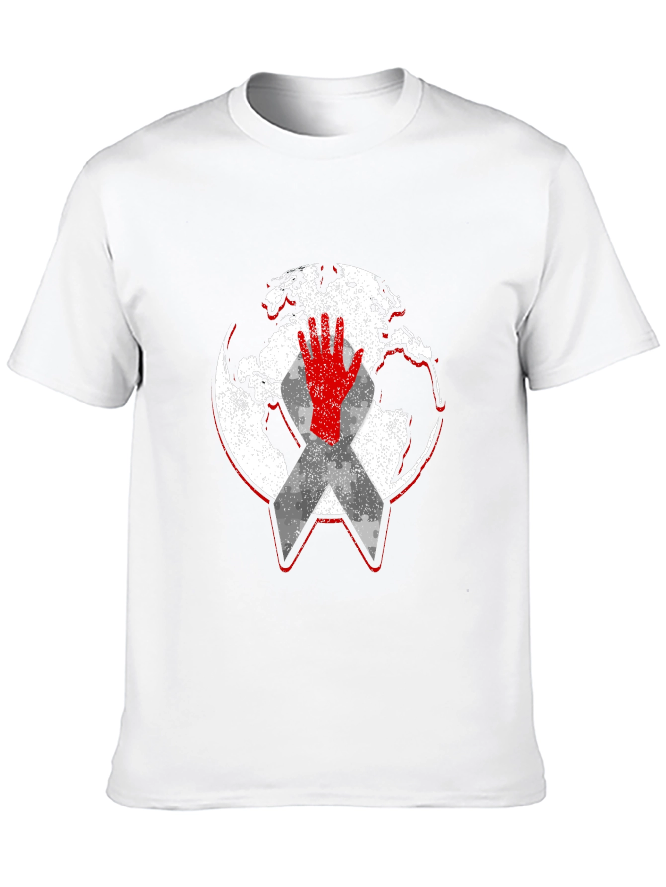 Global Awareness Graphic Tee - Black Cotton Comfort