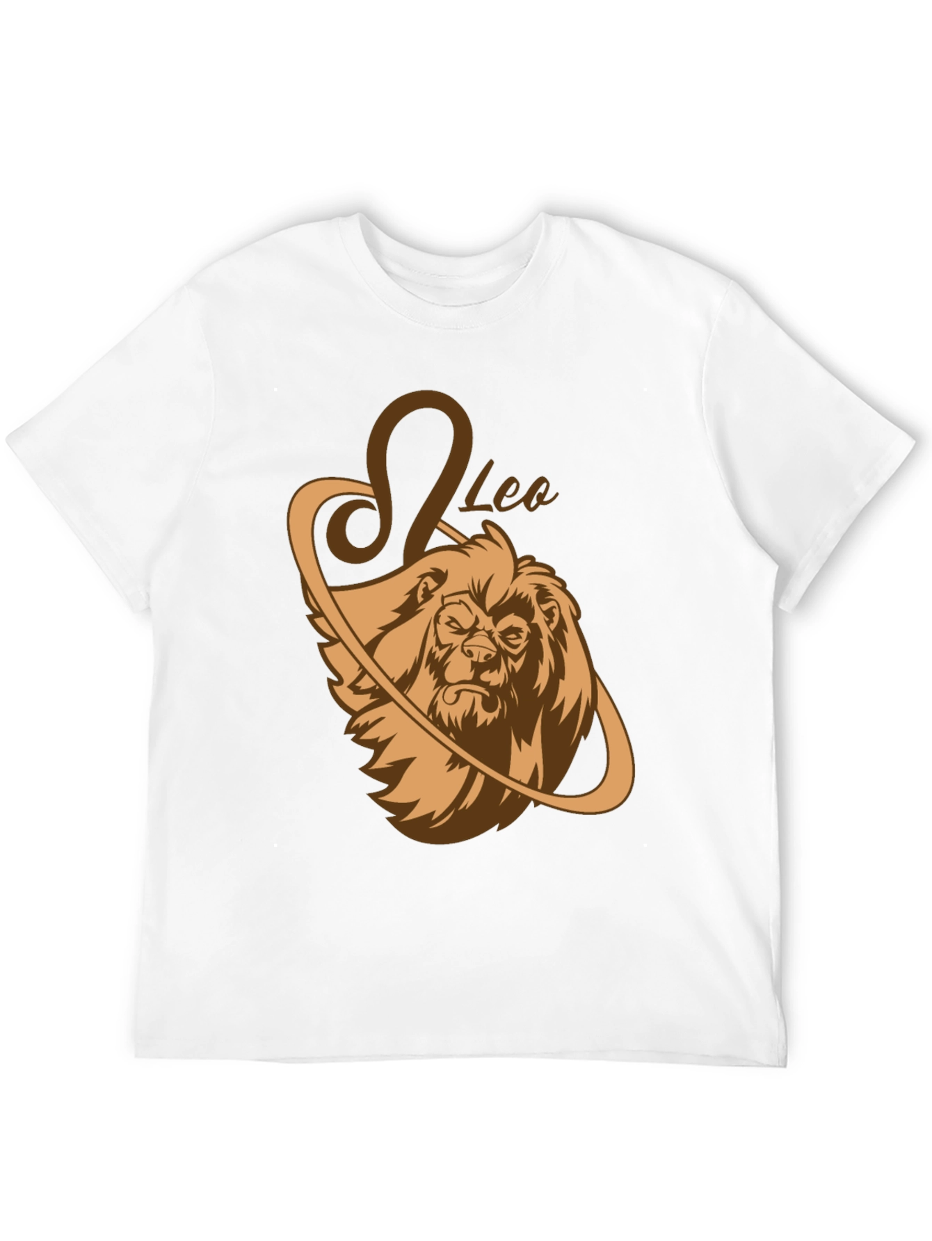 Leo Zodiac Graphic Tee - Black Lion Shirt