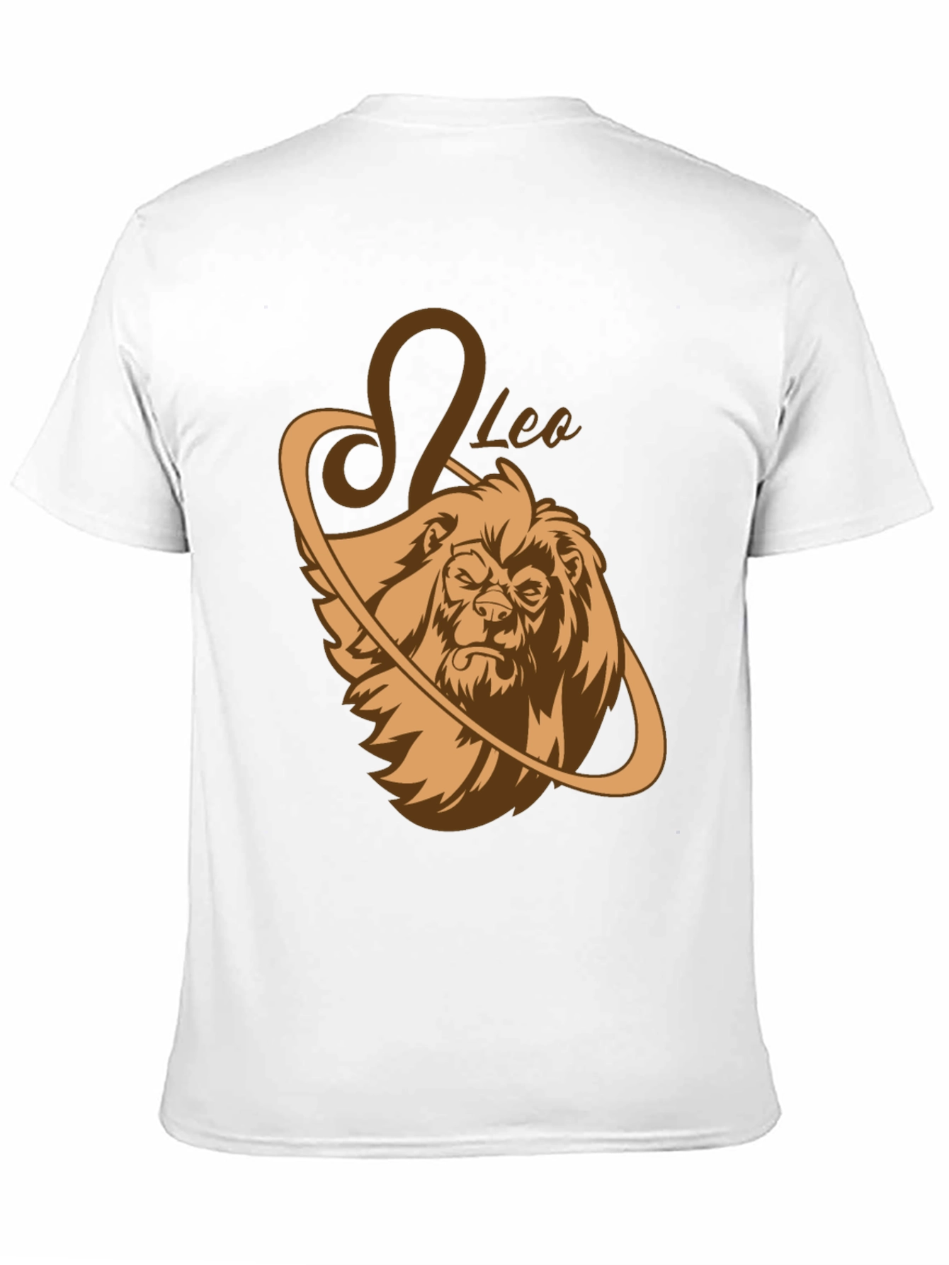 Leo Zodiac Graphic Tee - Black Lion Shirt