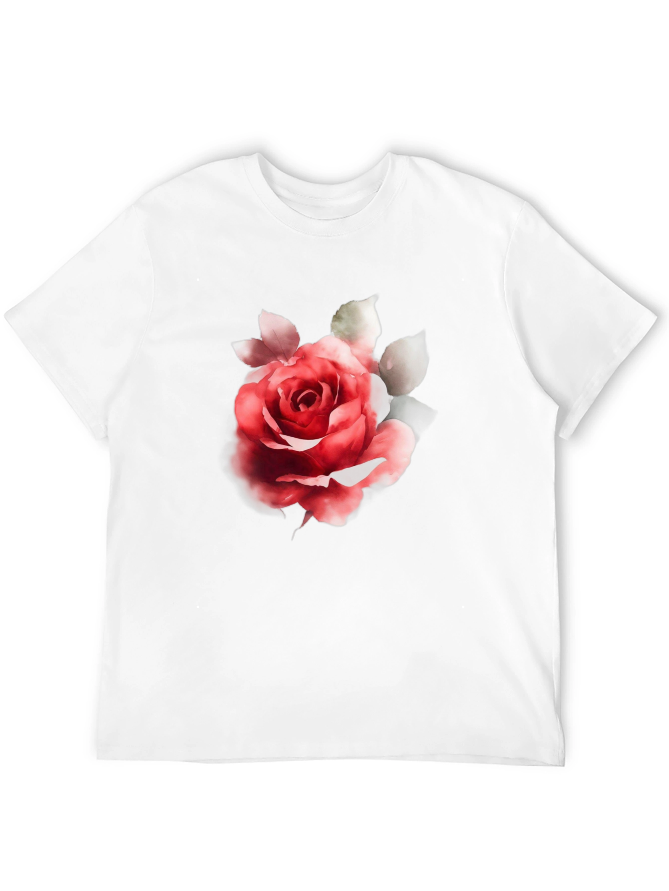 Rose Graphic Black T-Shirt - Stylish Floral Tee