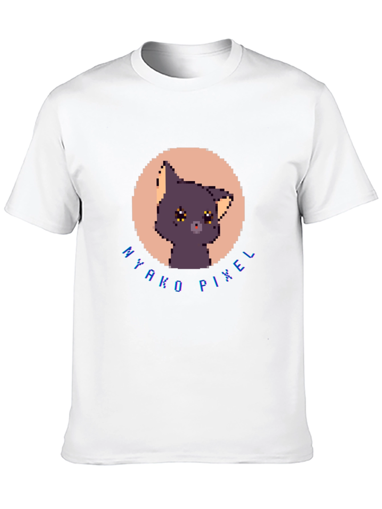 Nyakko Pixel Cat T-Shirt