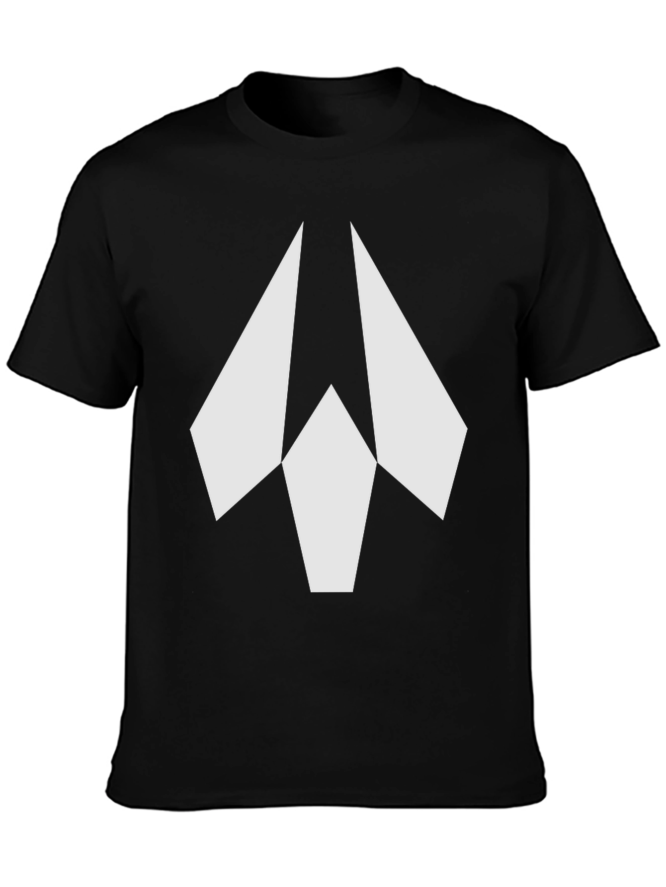 Geometric Arrow Graphic Black T-Shirt