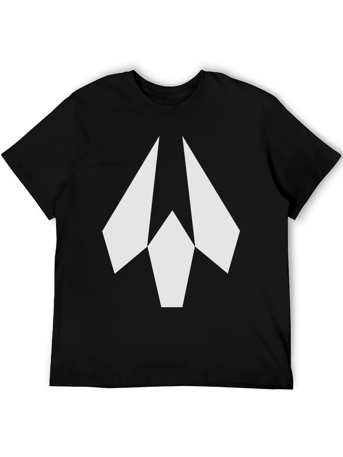 Geometric Arrow Graphic Black T-Shirt