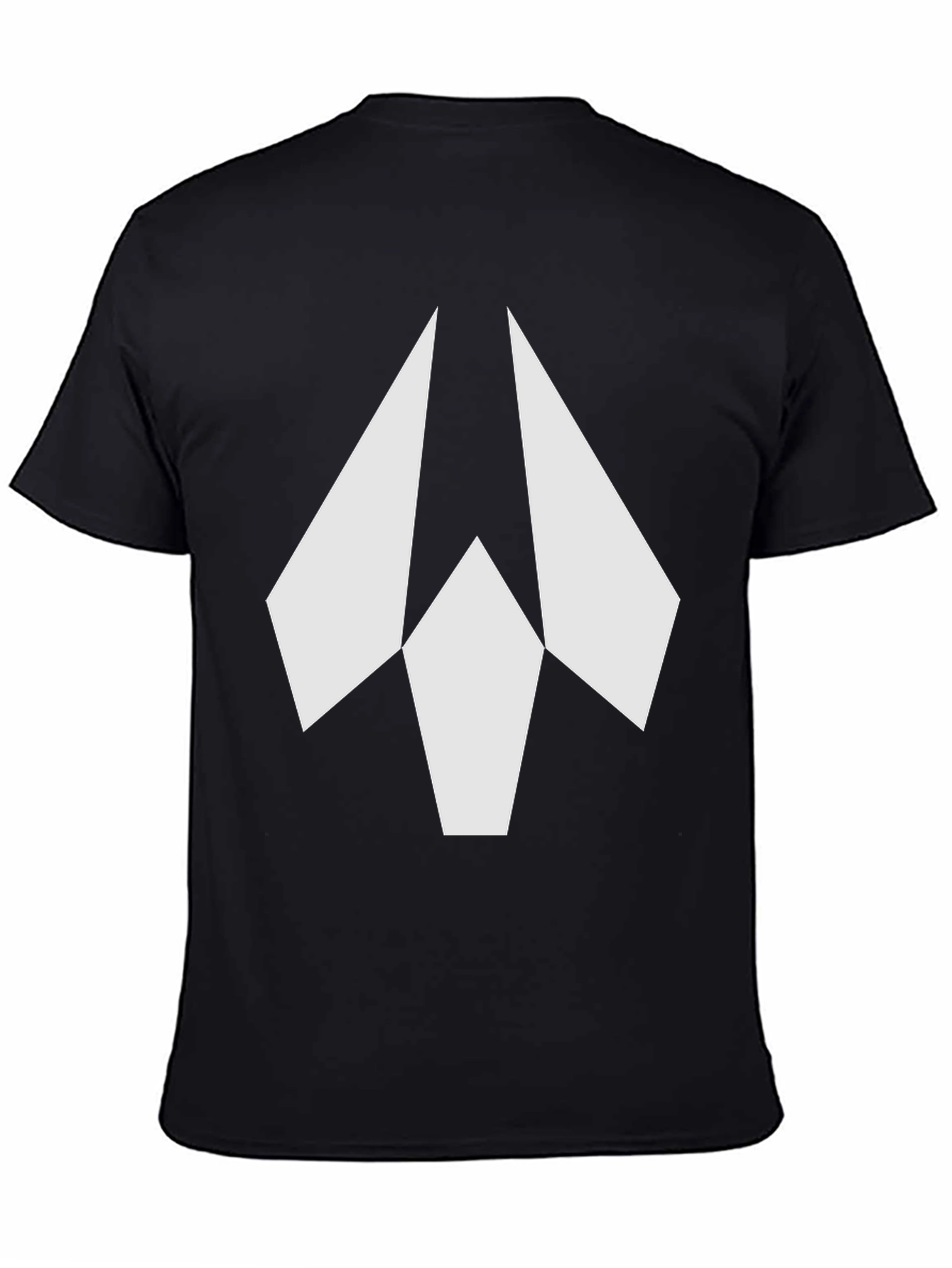 Geometric Arrow Graphic Black T-Shirt