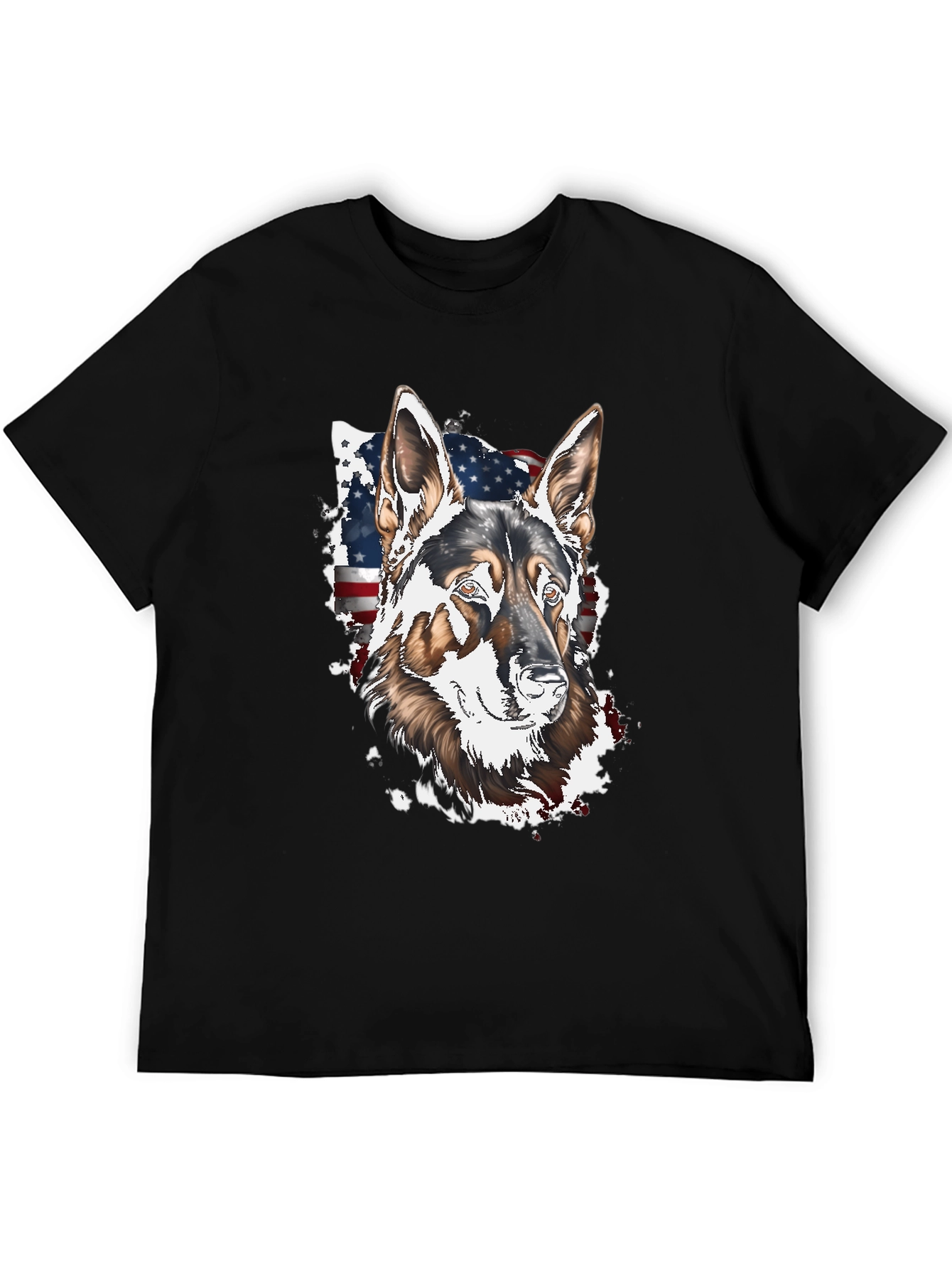Patriotic German Shepherd Graphic Tee