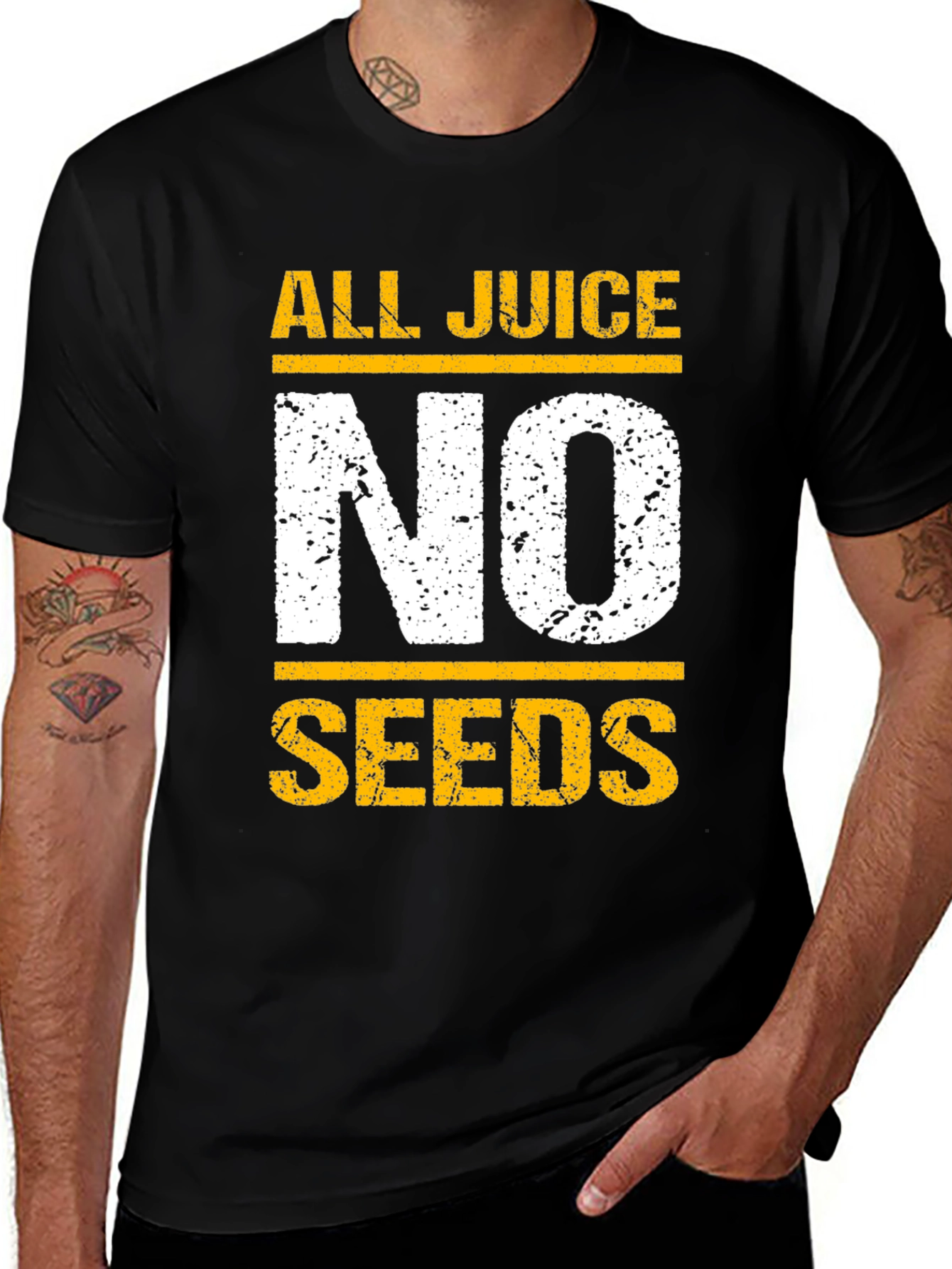 All Juice No Seeds T-Shirt - Funny Graphic Tee