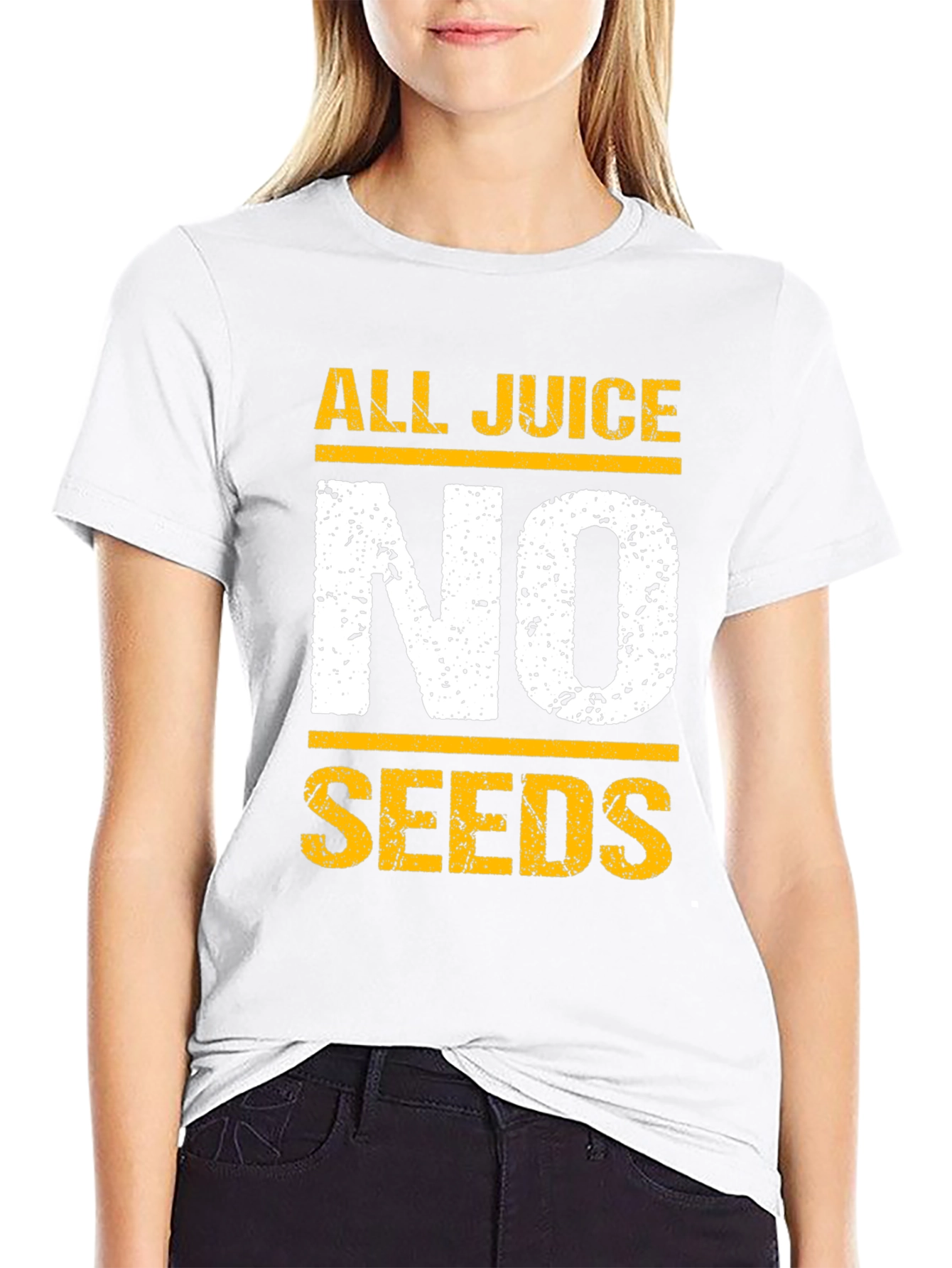All Juice No Seeds T-Shirt - Funny Graphic Tee