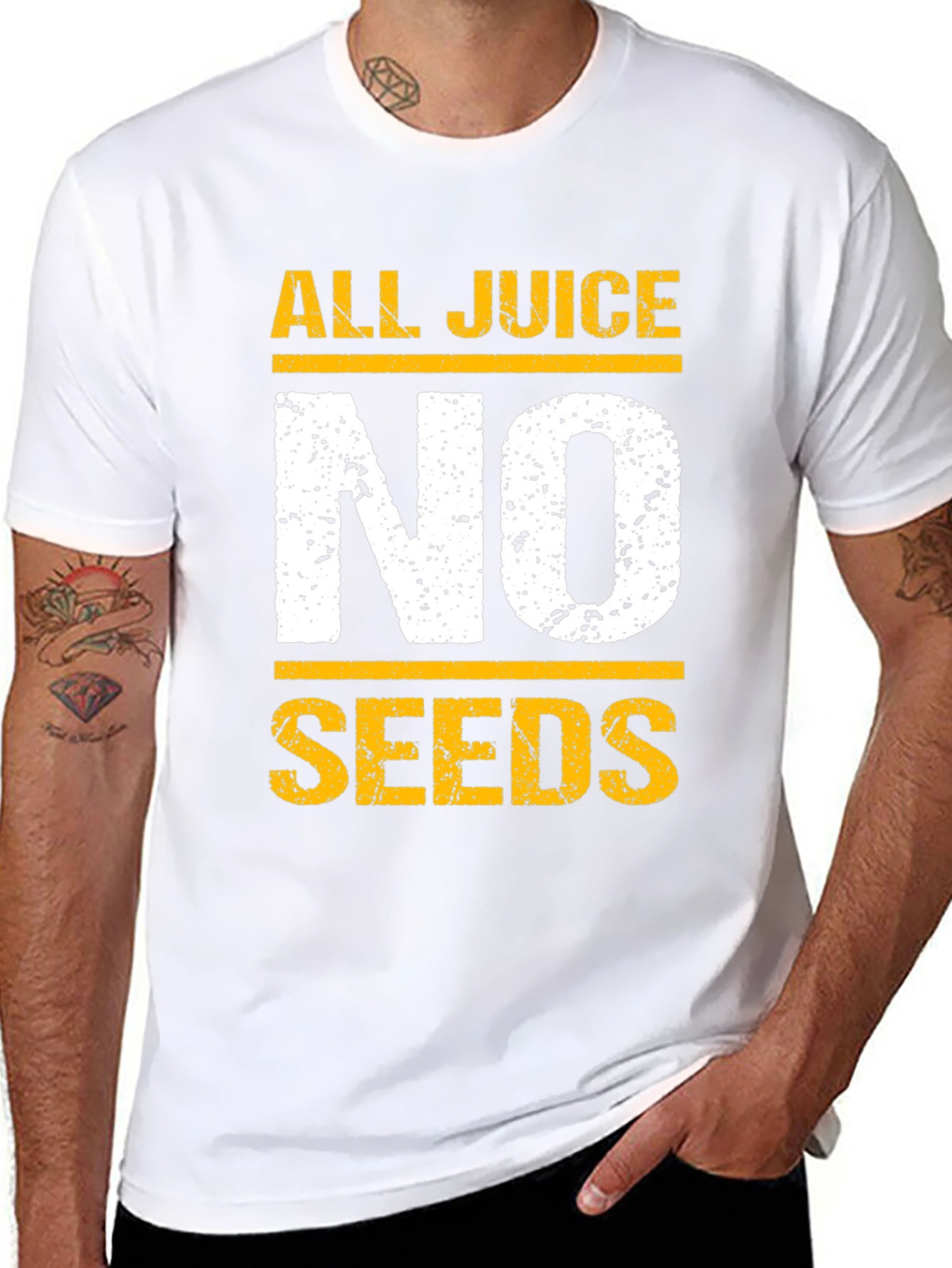 All Juice No Seeds T-Shirt - Funny Graphic Tee