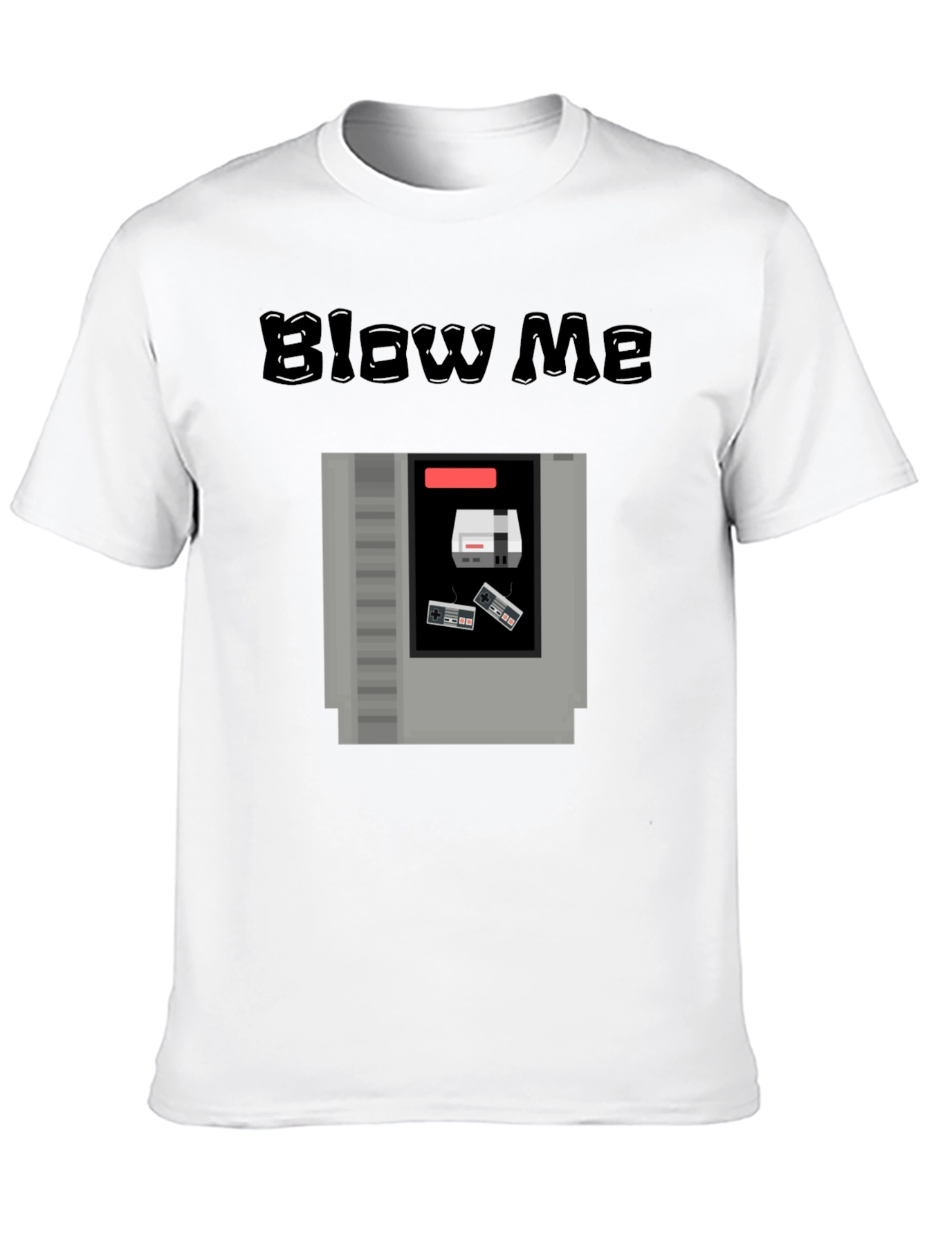Retro Gaming T-Shirt - Blow Me NES Cartridge Tee