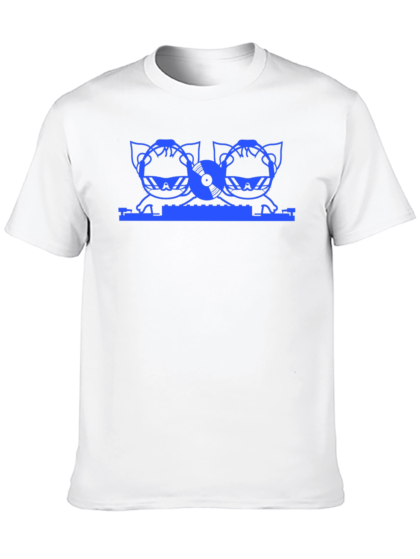 DJ Cats Graphic Tee - Cool Black T-Shirt