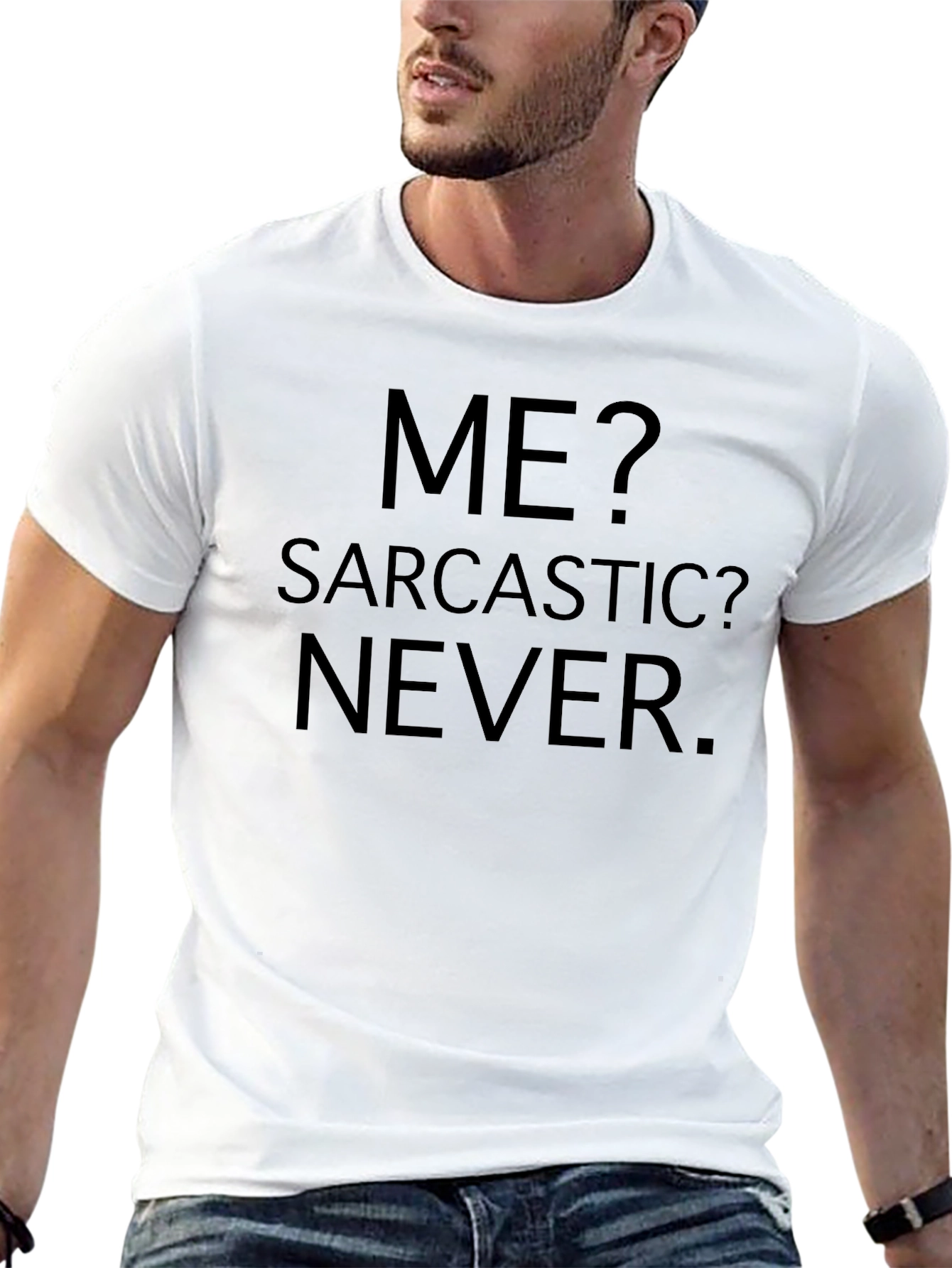 Sarcastic Never Black T-Shirt