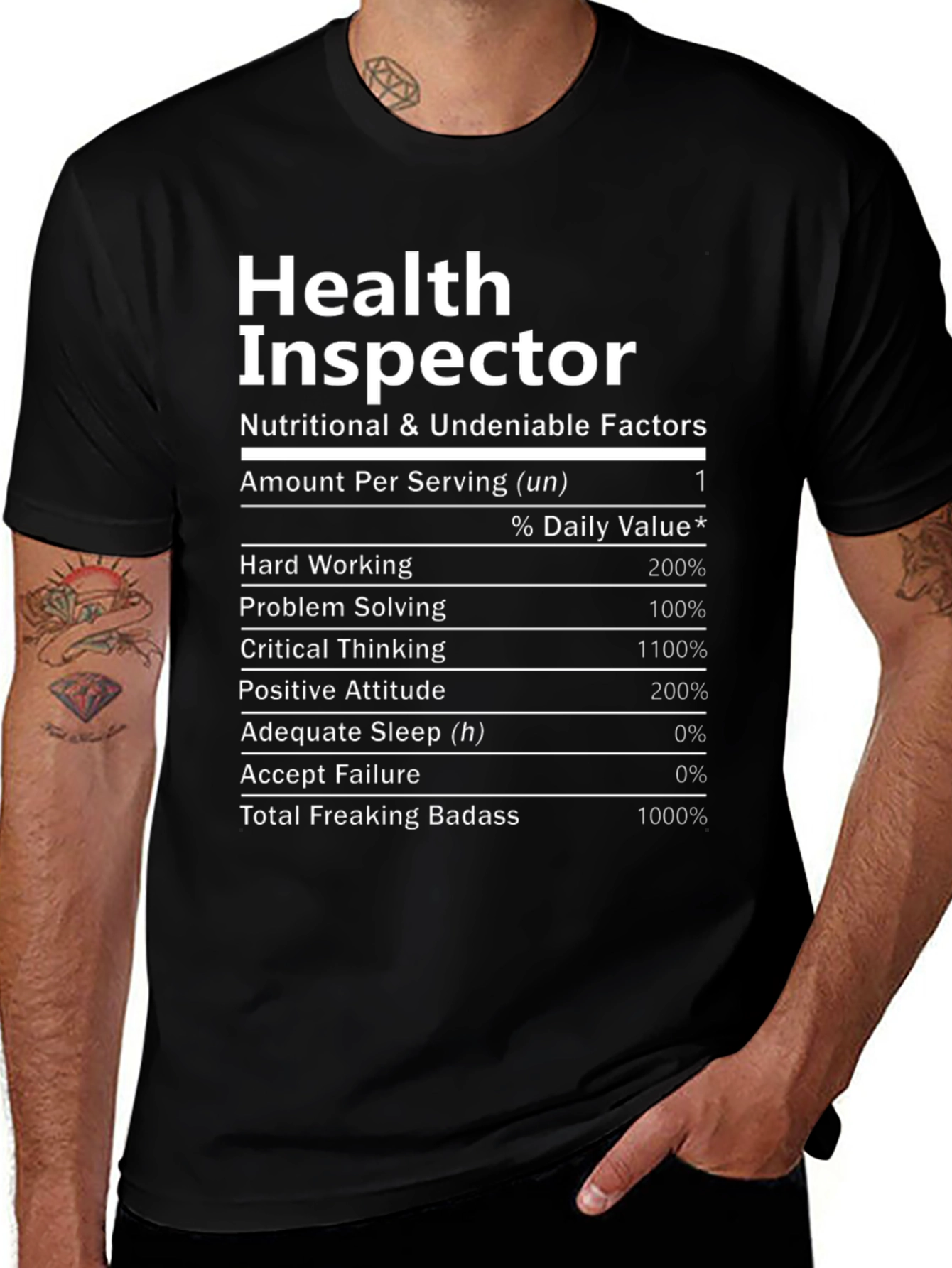 Health Inspector Novelty Graphic T-Shirt