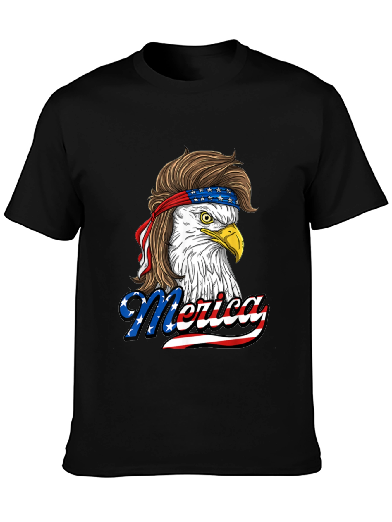 Patriotic Eagle Mullet T-Shirt