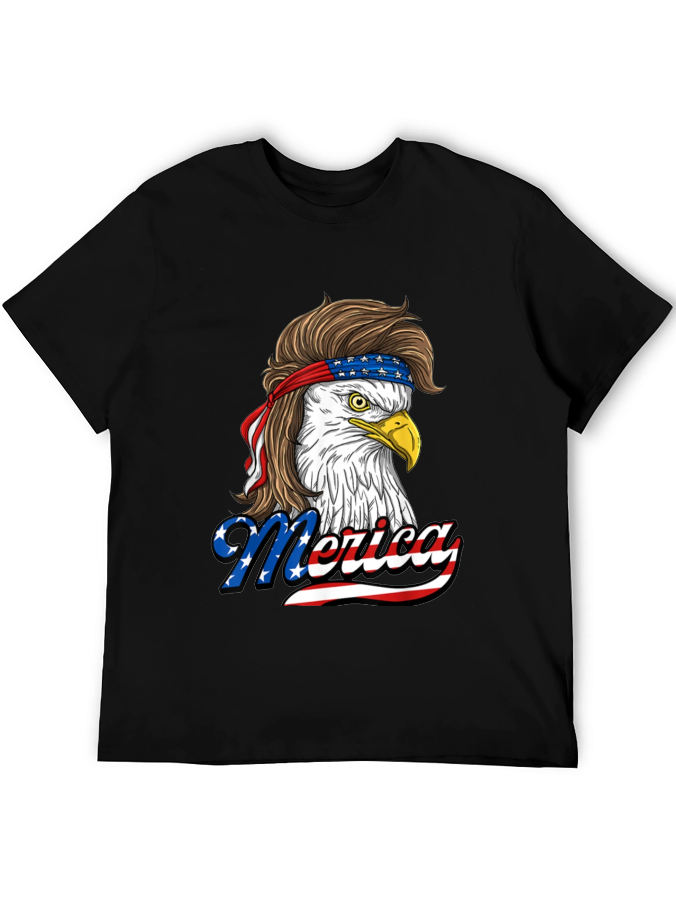 Patriotic Eagle Mullet T-Shirt