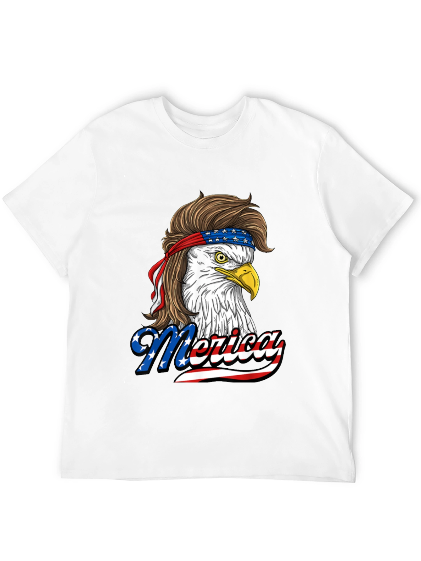 Patriotic Eagle Mullet T-Shirt