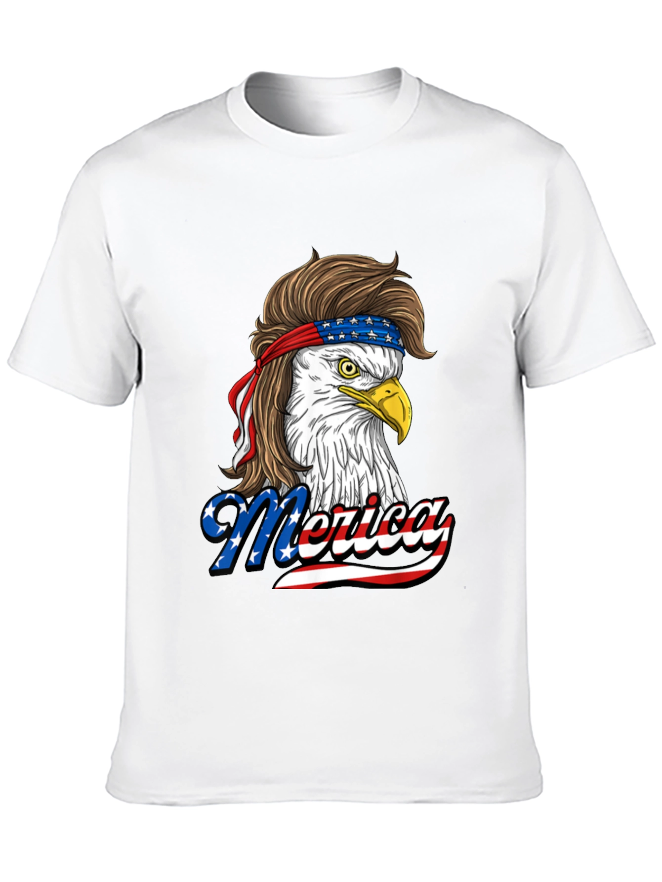 Patriotic Eagle Mullet T-Shirt