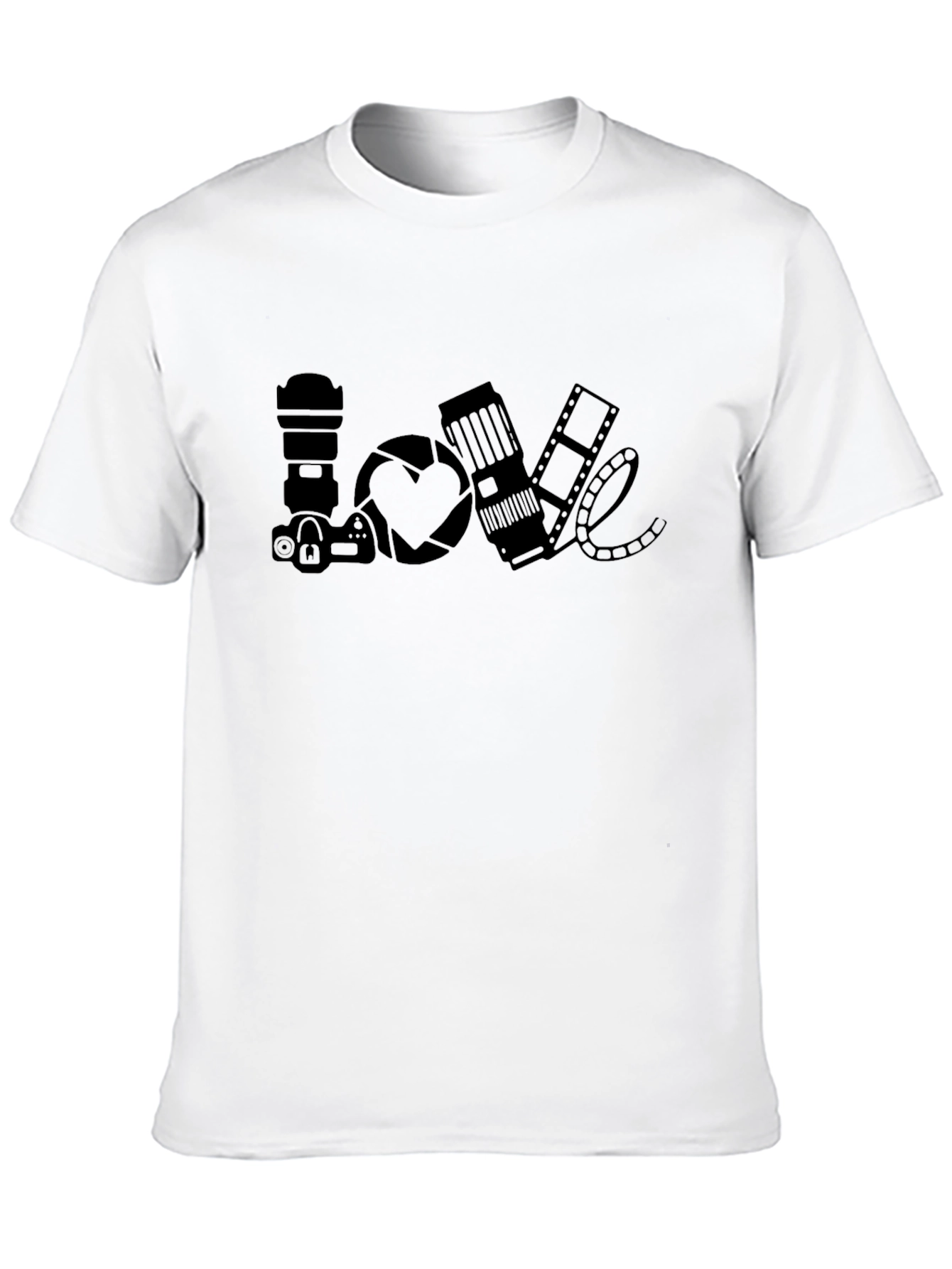 Photographers Love T-Shirt - Camera Heart Design