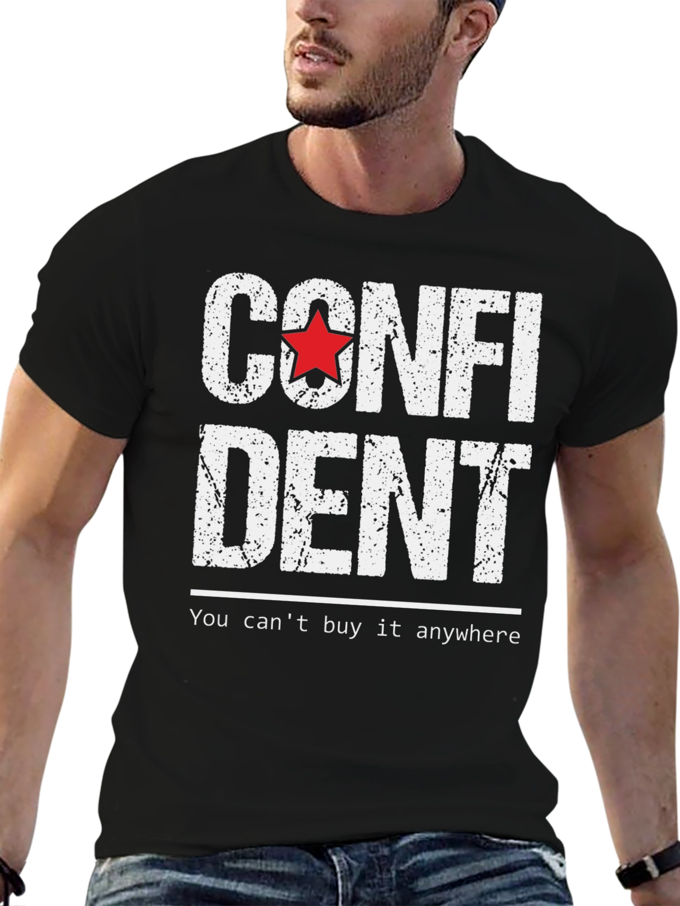 Confident Star Graphic T-Shirt - Unisex Casual Tee