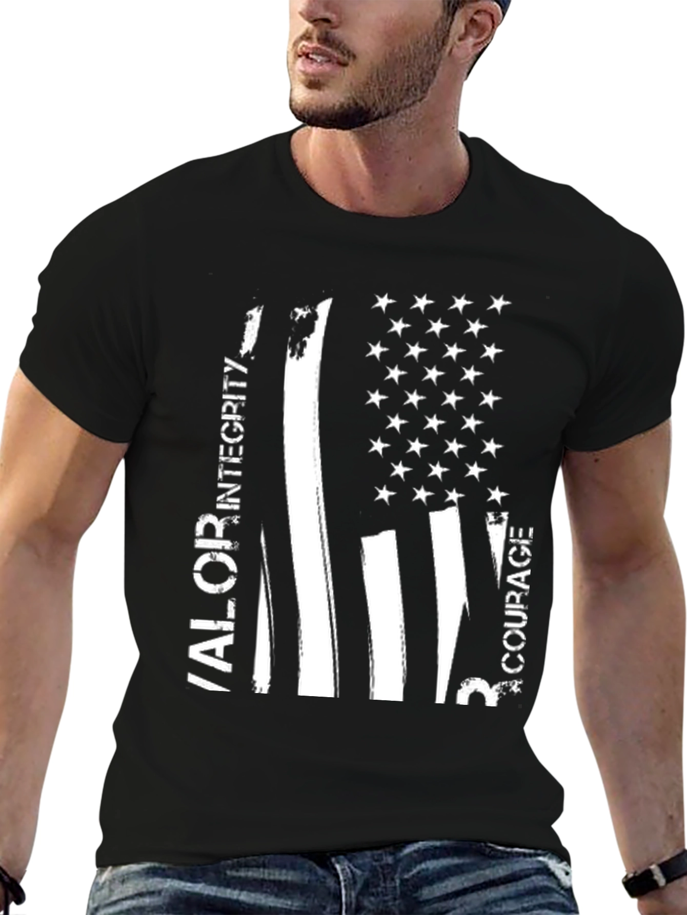Valor Integrity Courage Black T-Shirt