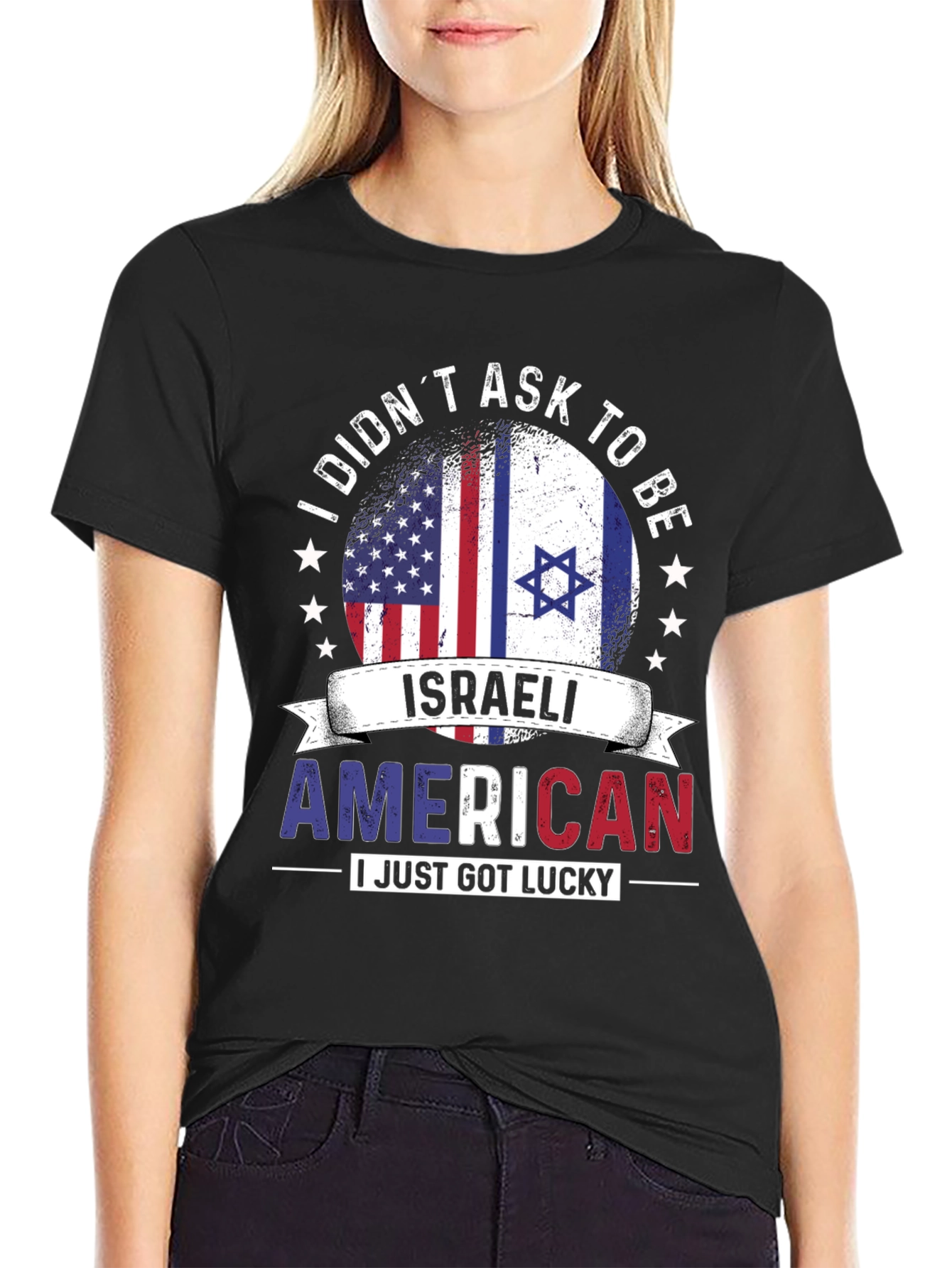 Israeli American Pride T-Shirt - Lucky Dual Citizen Tee