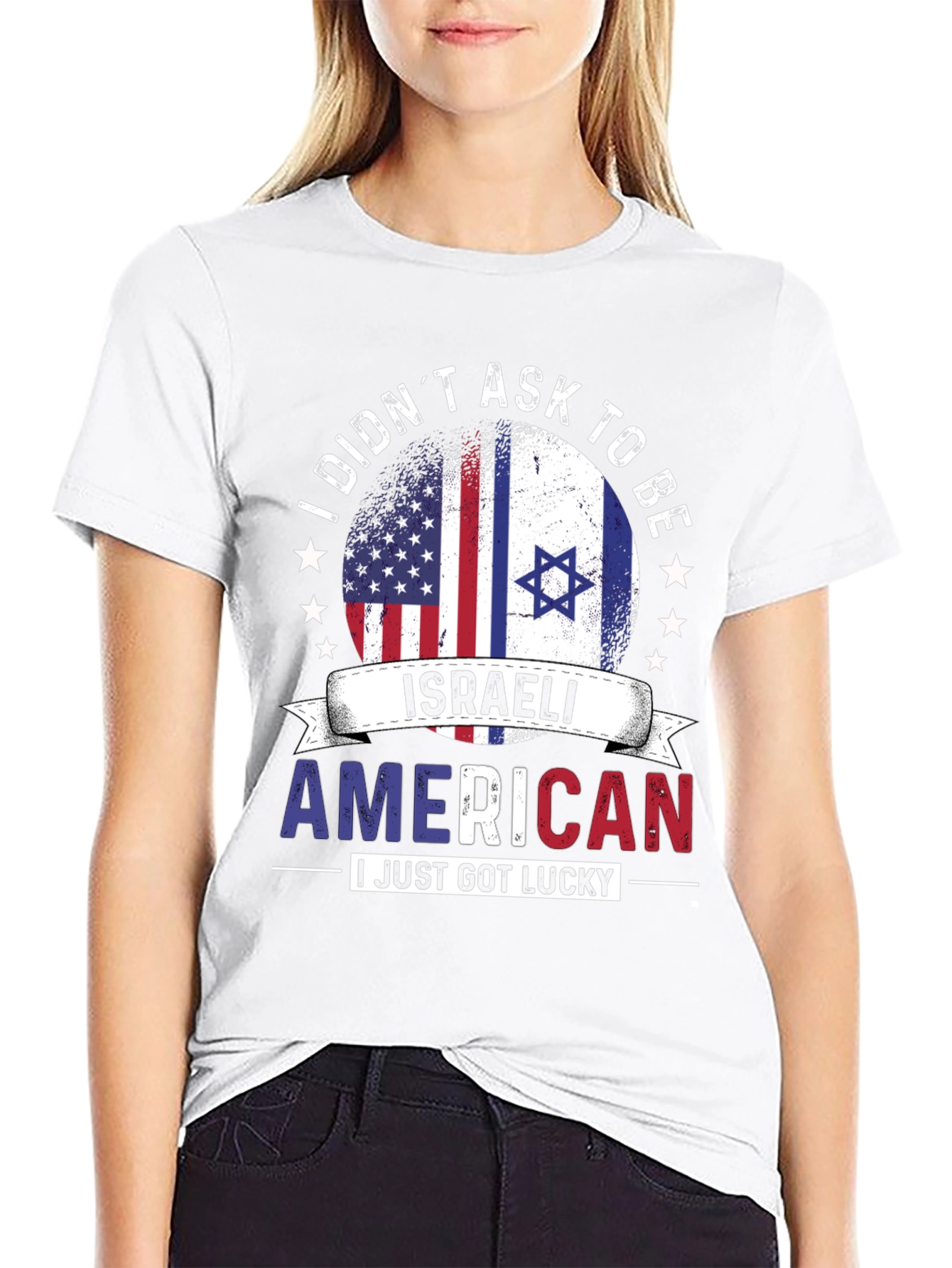 Israeli American Pride T-Shirt - Lucky Dual Citizen Tee