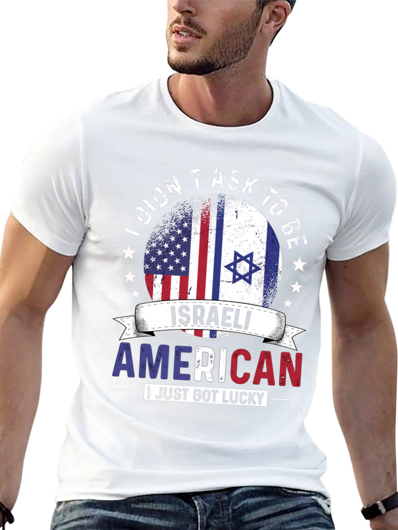 Israeli American Pride T-Shirt - Lucky Dual Citizen Tee