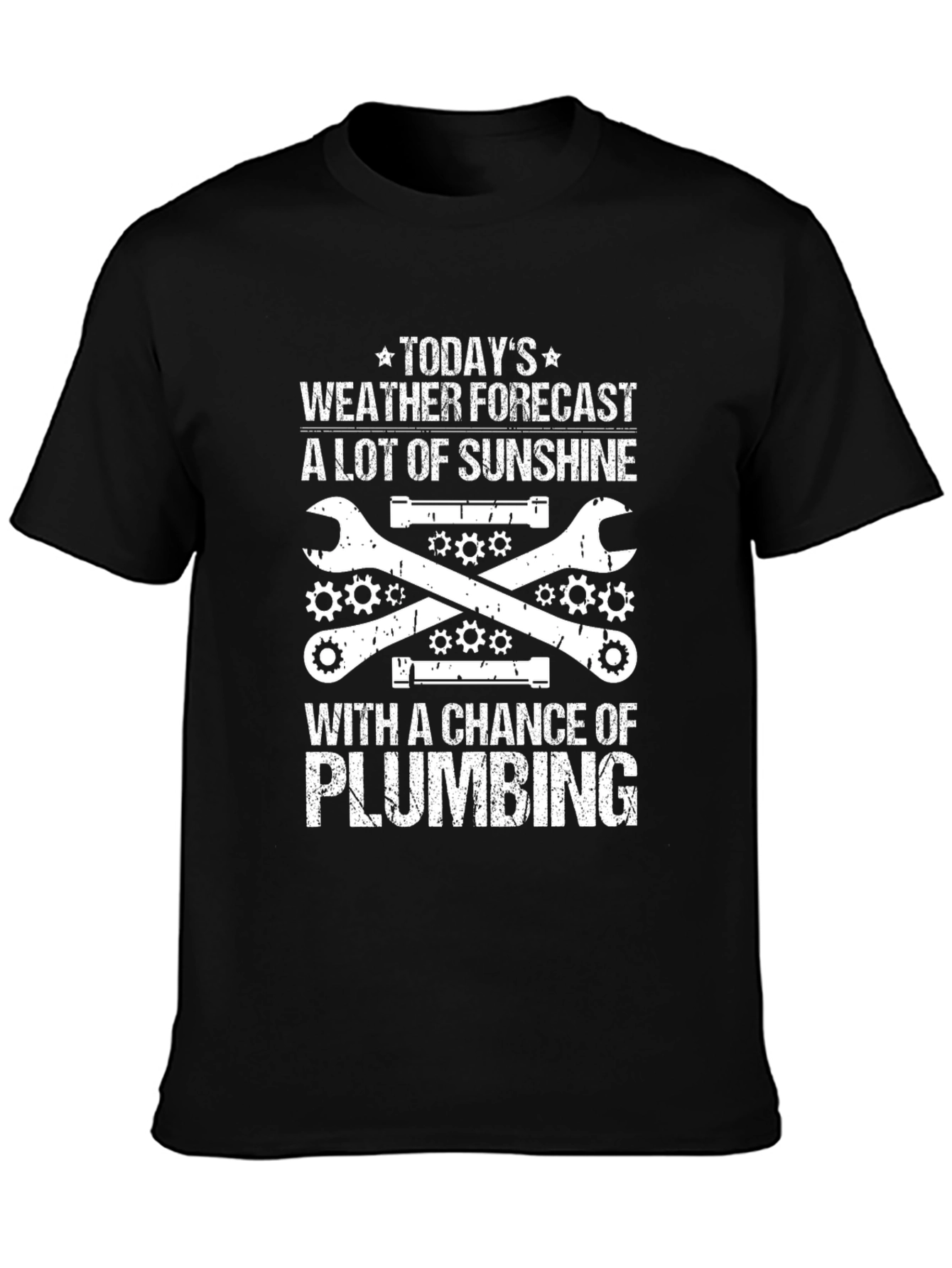 Plumbing Weather Forecast Graphic T-Shirt