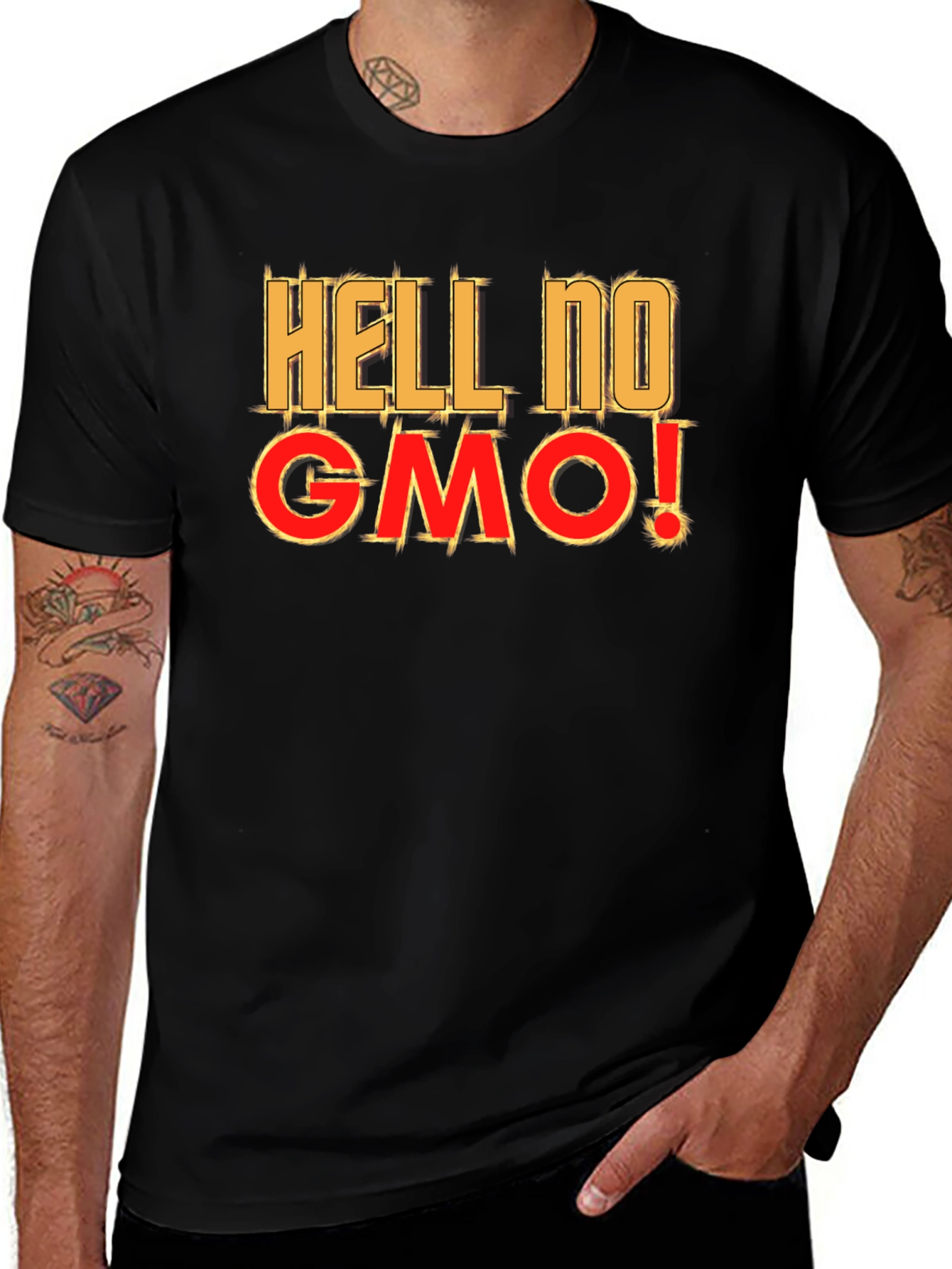 Hell No GMO T-Shirt - Anti-GMO Statement Tee