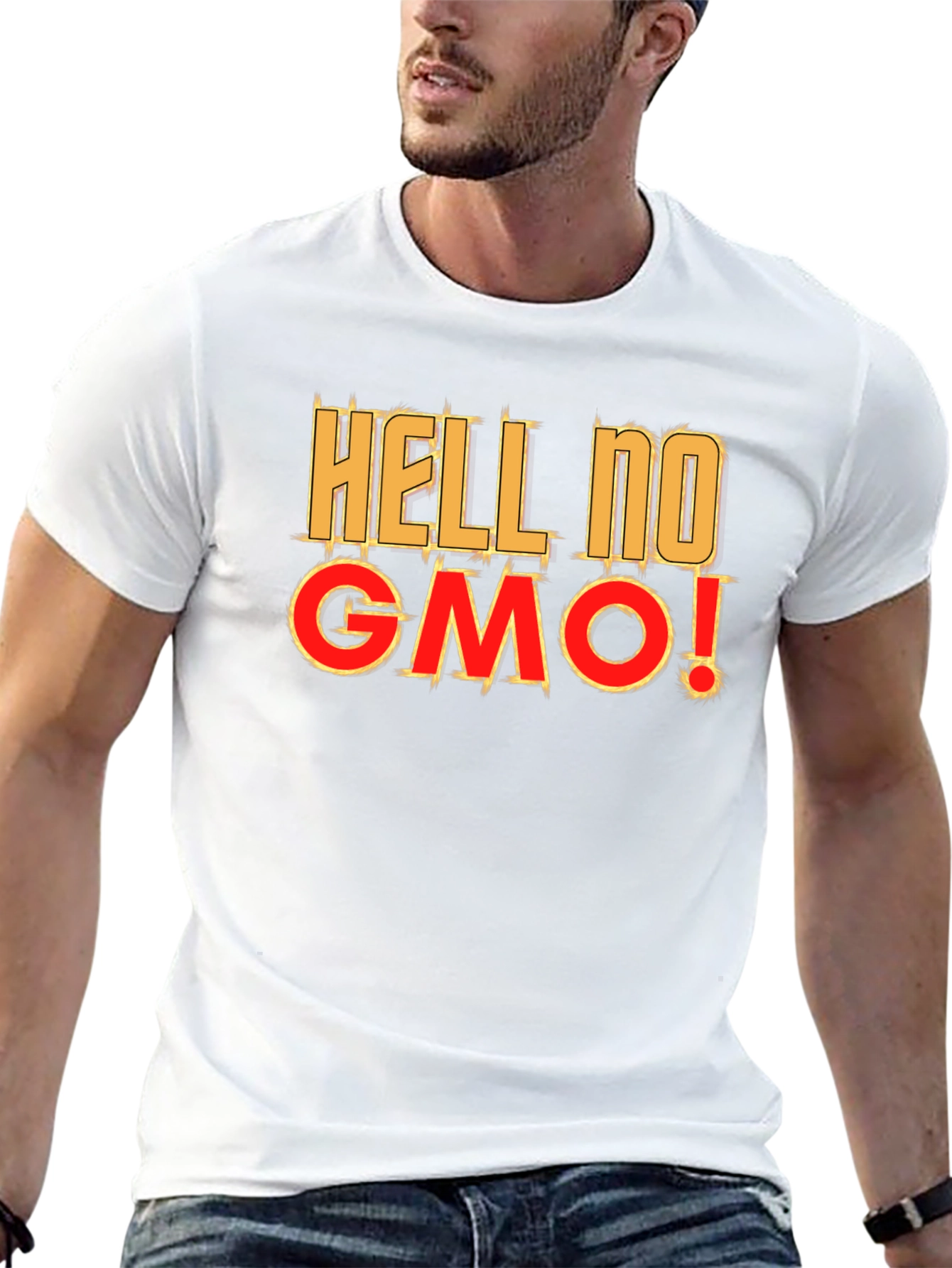Hell No GMO T-Shirt - Anti-GMO Statement Tee