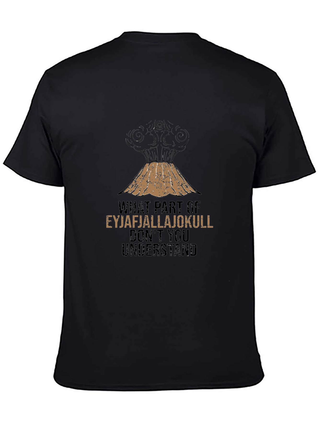 Eyjafjallajokull Volcano Humor Graphic T-Shirt