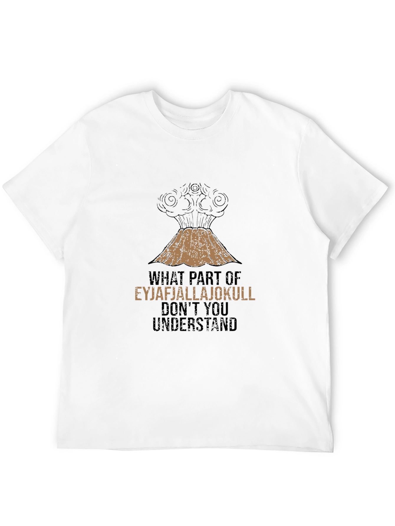 Eyjafjallajokull Volcano Humor Graphic T-Shirt