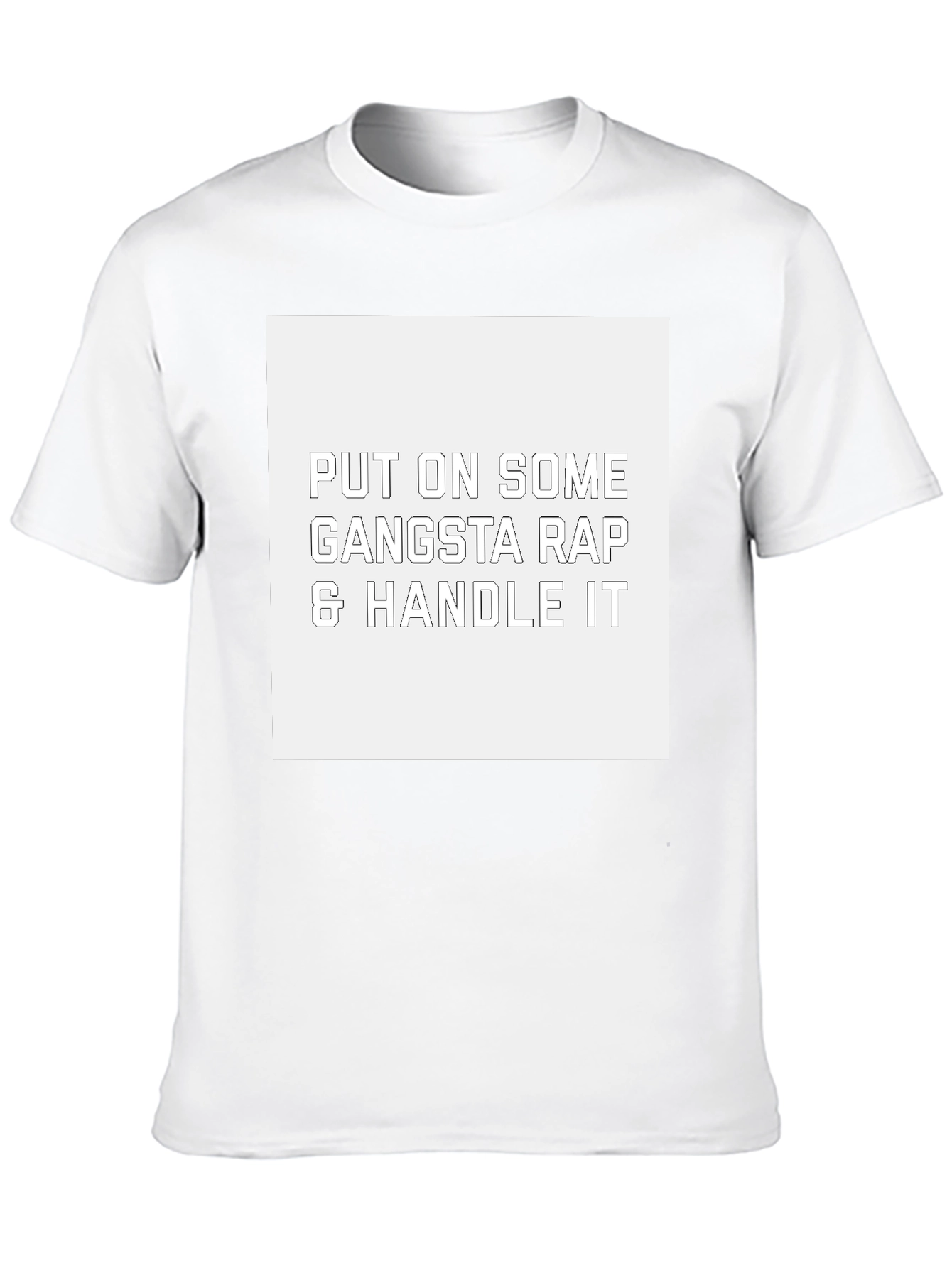 Gangsta Rap T-Shirt - Funny Slogan Tee
