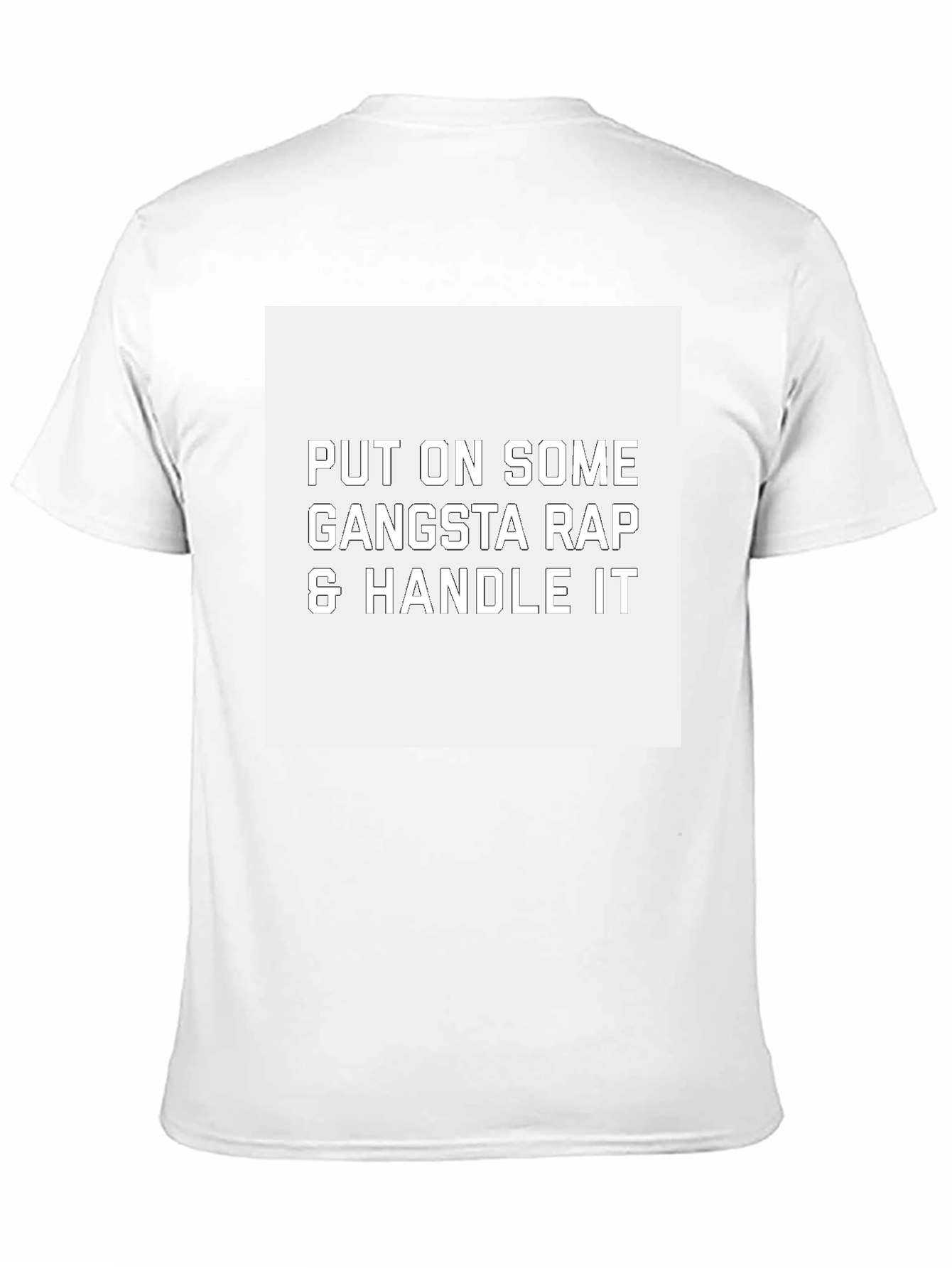 Gangsta Rap T-Shirt - Funny Slogan Tee