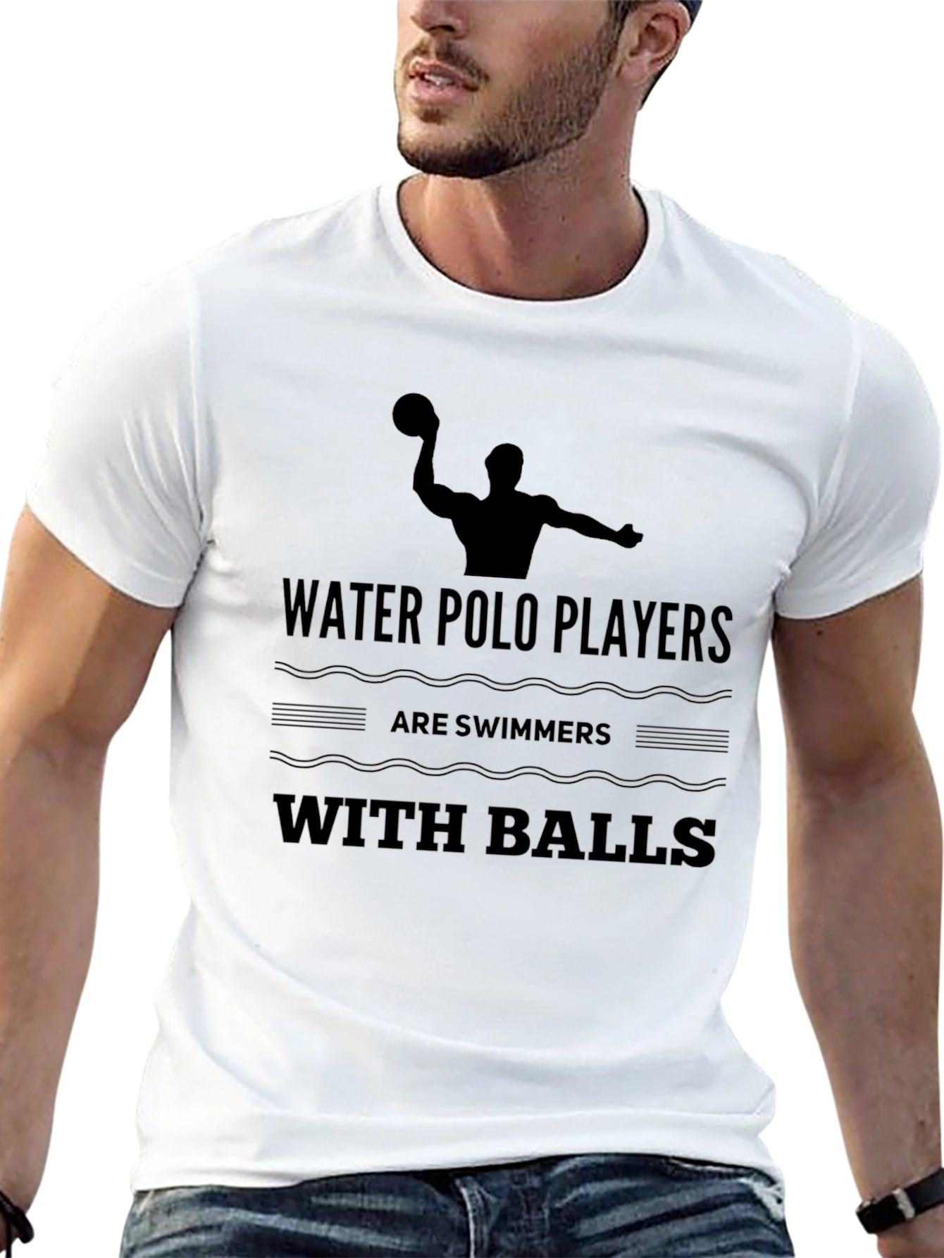 Water Polo Players T-Shirt - Funny Swimmer Tee